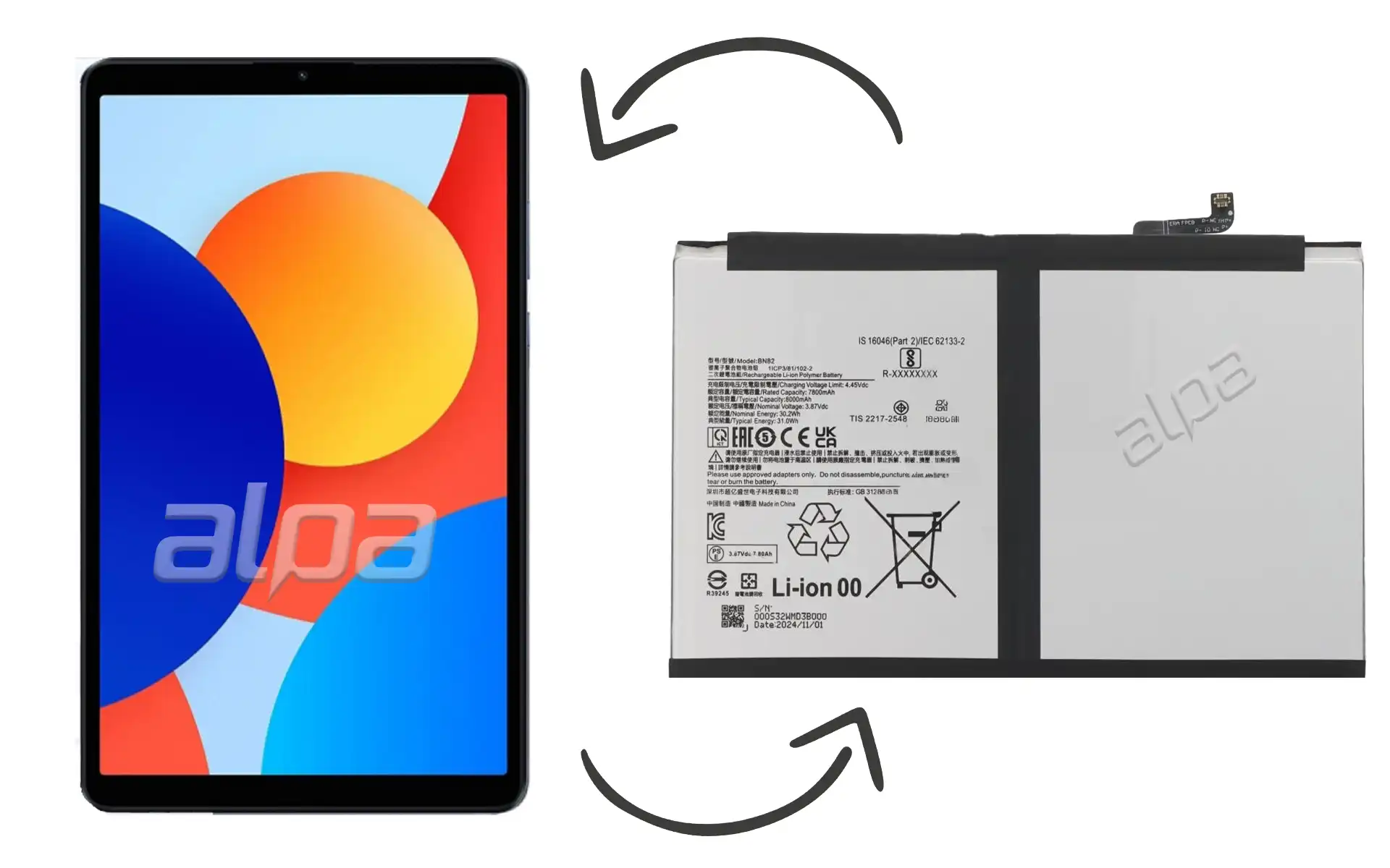 Redmi Pad SE 8.7 Batarya Değişimi Fiyatı