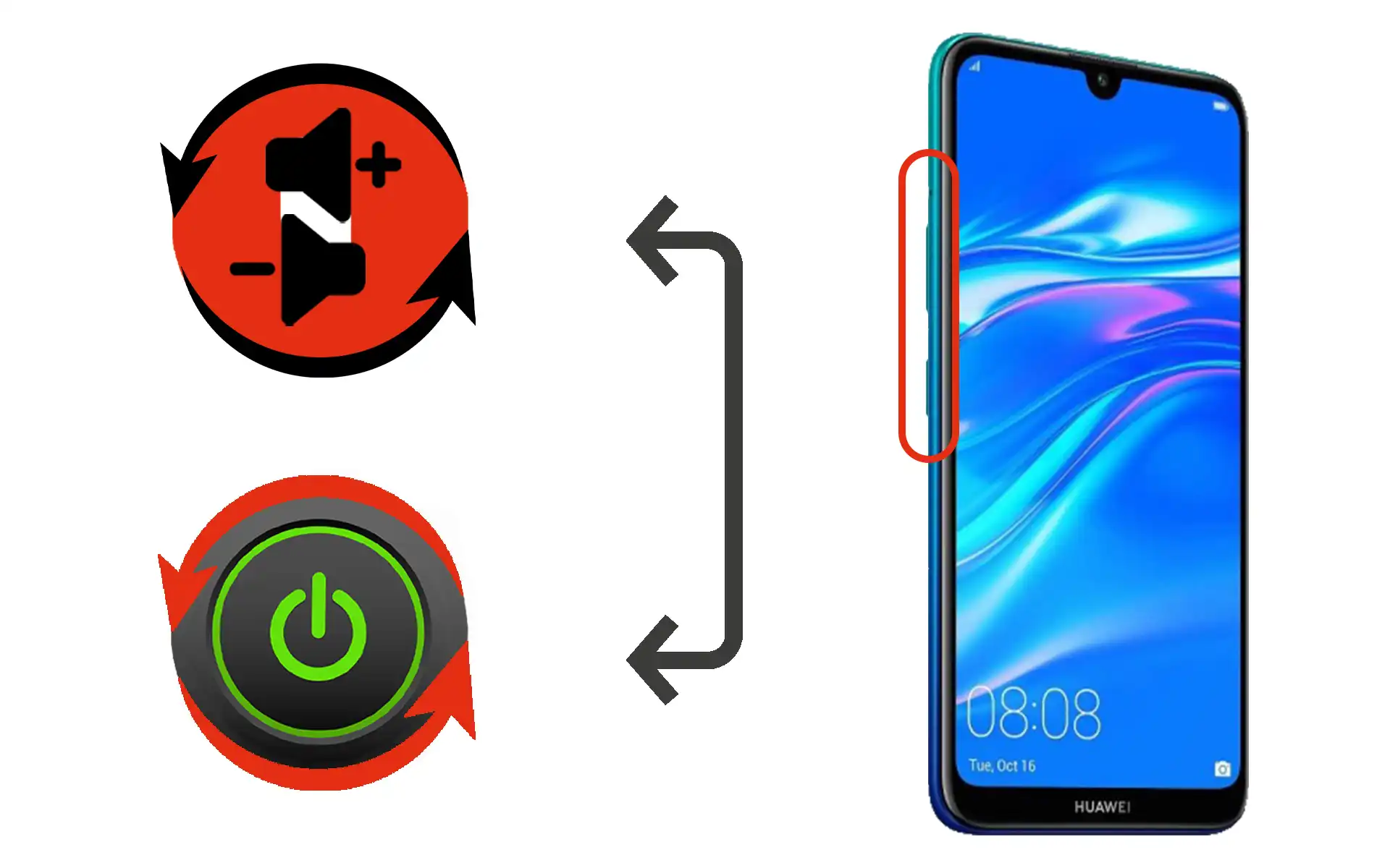 Huawei Y7 Prime 2019 Açma-Kapama, Ses Tuşu Tamiri Fiyatı