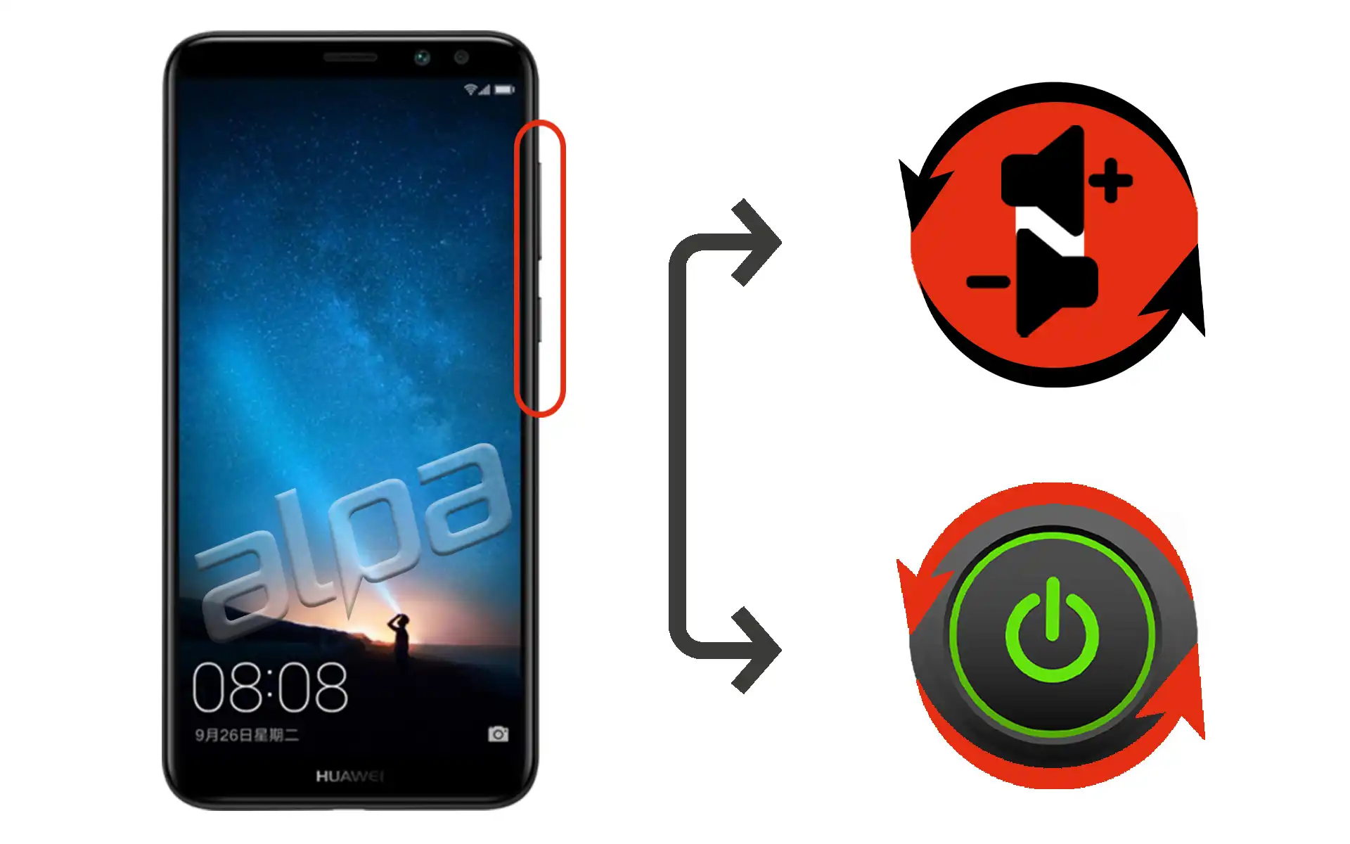 Huawei Mate 10 Lite Açma-Kapama, Ses Tuşu Tamiri Fiyatı