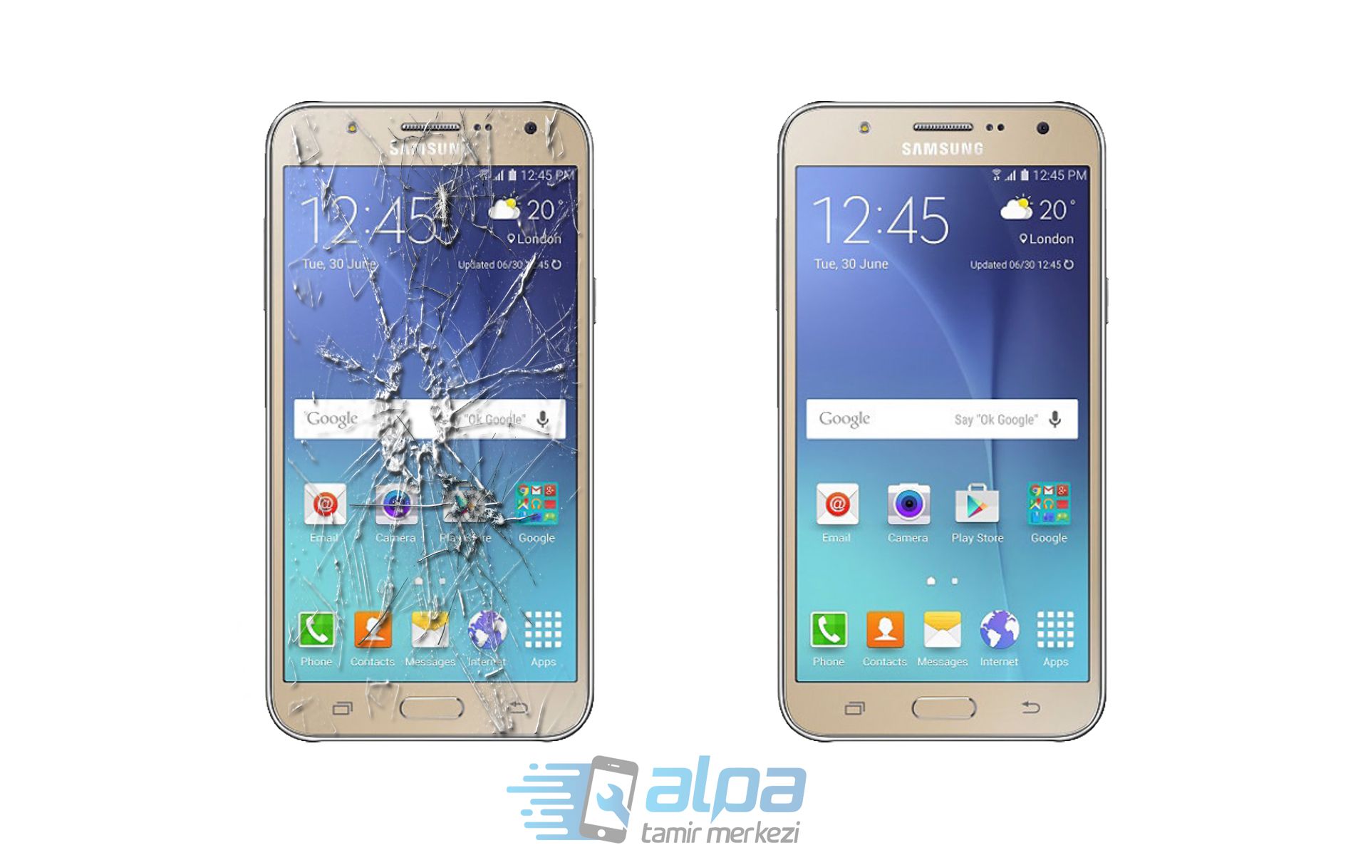 Samsung Galaxy J7 ön cam değişimi fiyatı 299 TL