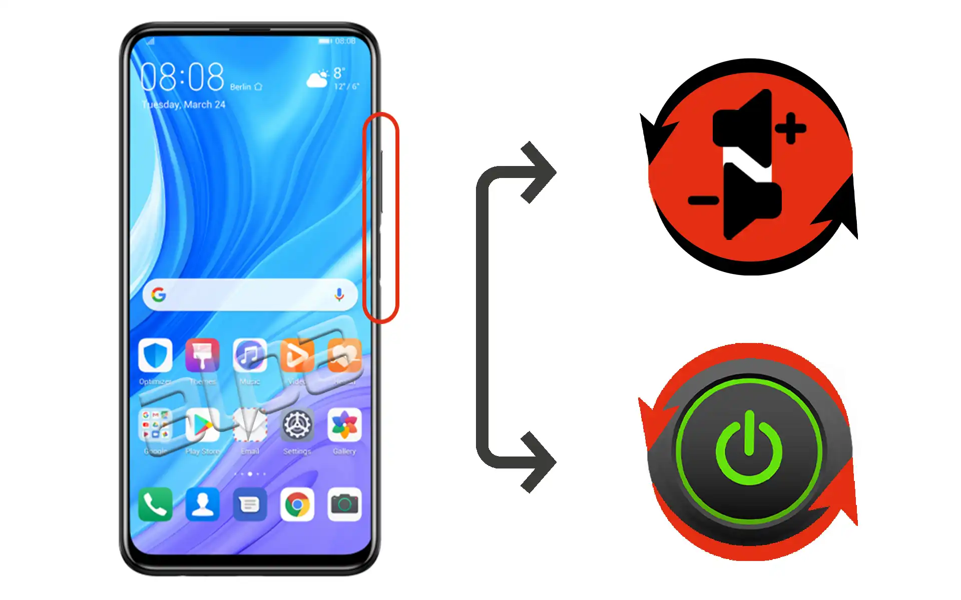 Huawei Psmart Pro Açma-Kapama, Ses Tuşu Tamiri Fiyatı