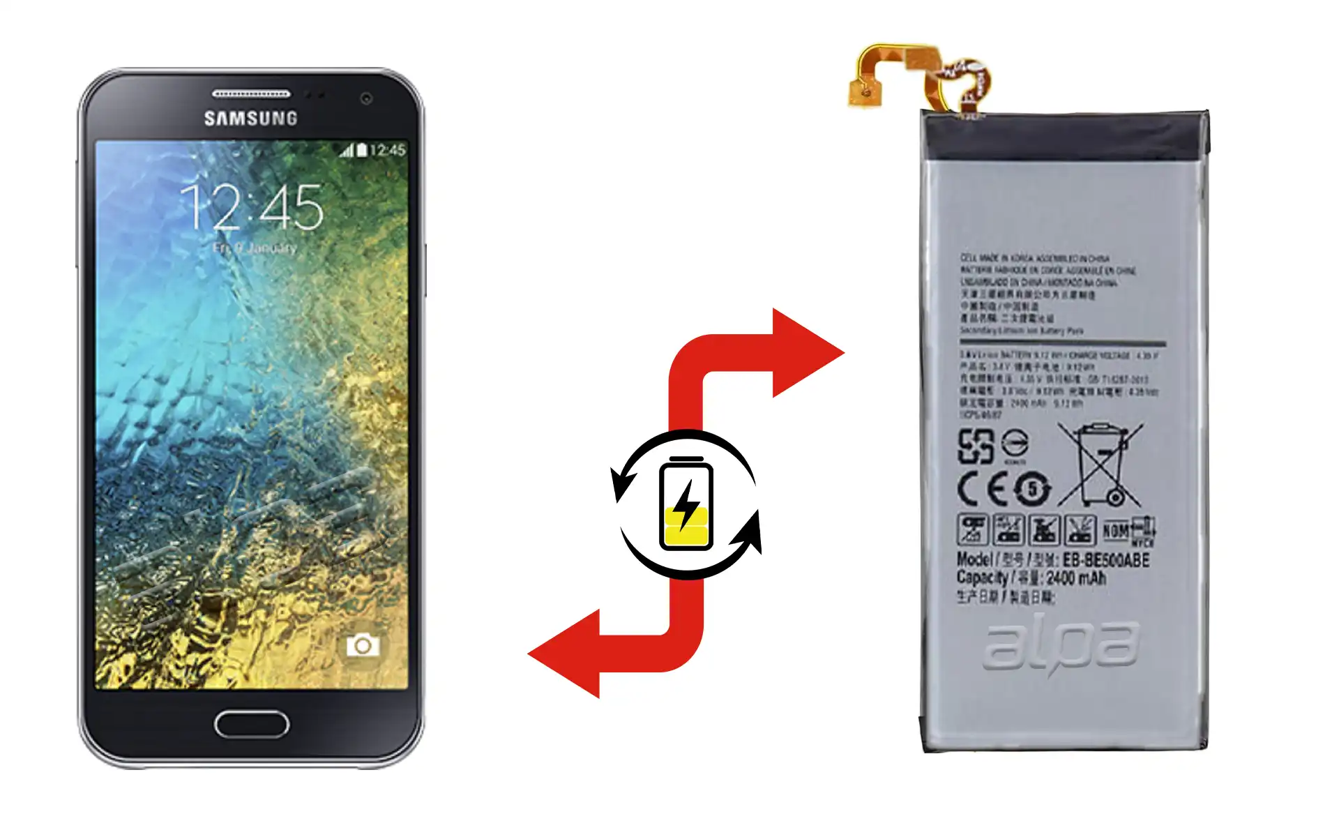 Samsung Galaxy E5 Batarya Değişimi