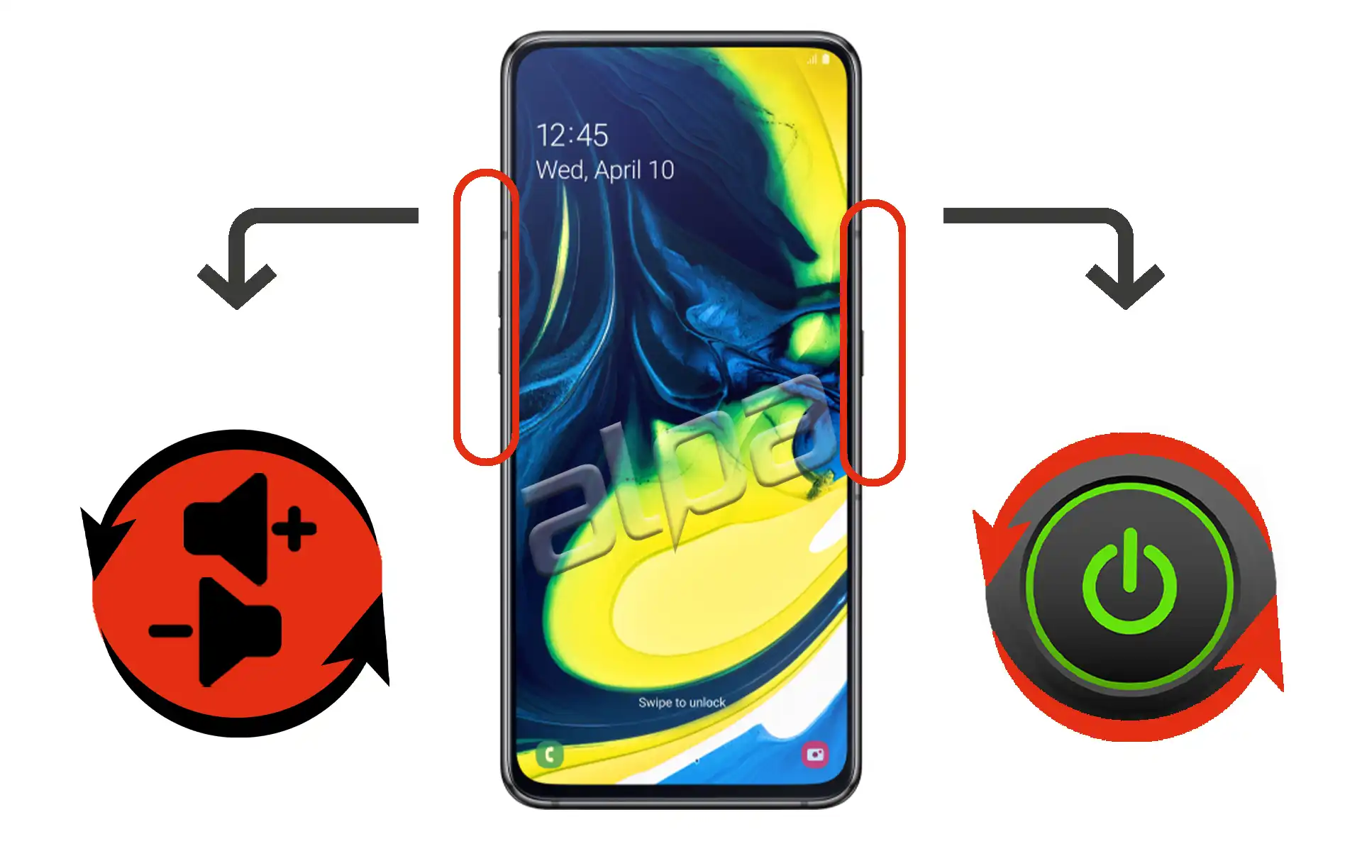 Samsung Galaxy A80 Açma-Kapama, Ses Tuşu Tamiri Fiyatı
