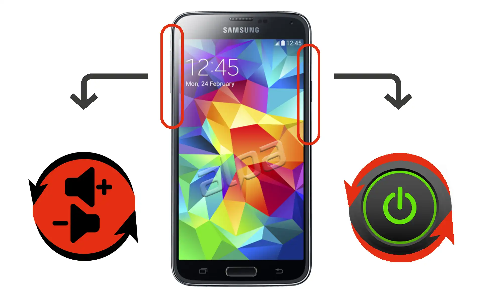 Samsung Galaxy S5 Açma-Kapama, Ses Tuşu Tamiri