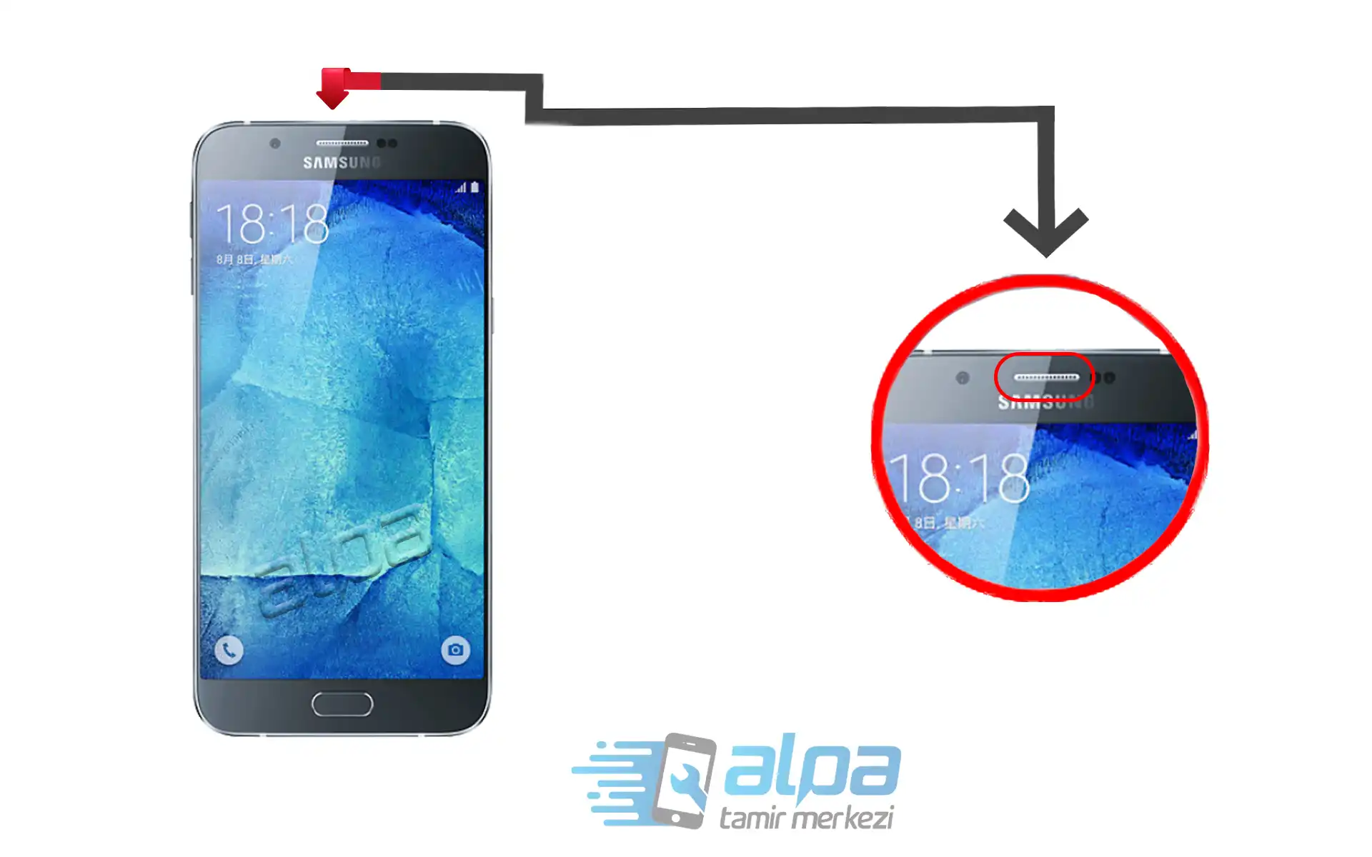Samsung Galaxy A8 Ahize Değişimi