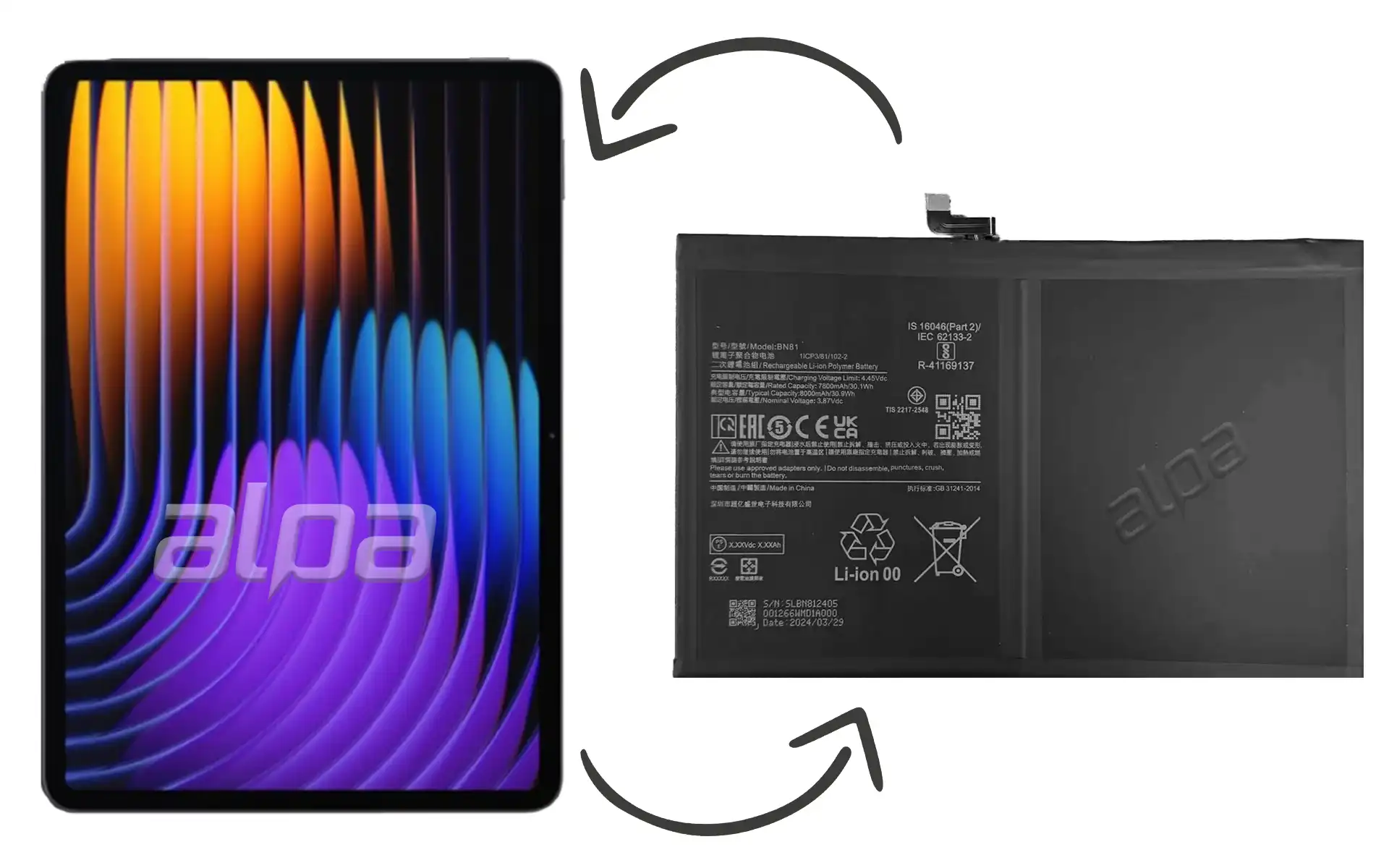 Xiaomi Pad 7 Pro Batarya Değişimi Fiyatı