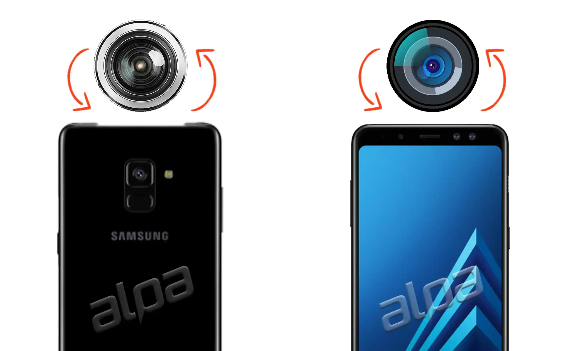 Samsung Galaxy A8 Plus (2018)  Ön, Arka Kamera Değişimi Fiyatı