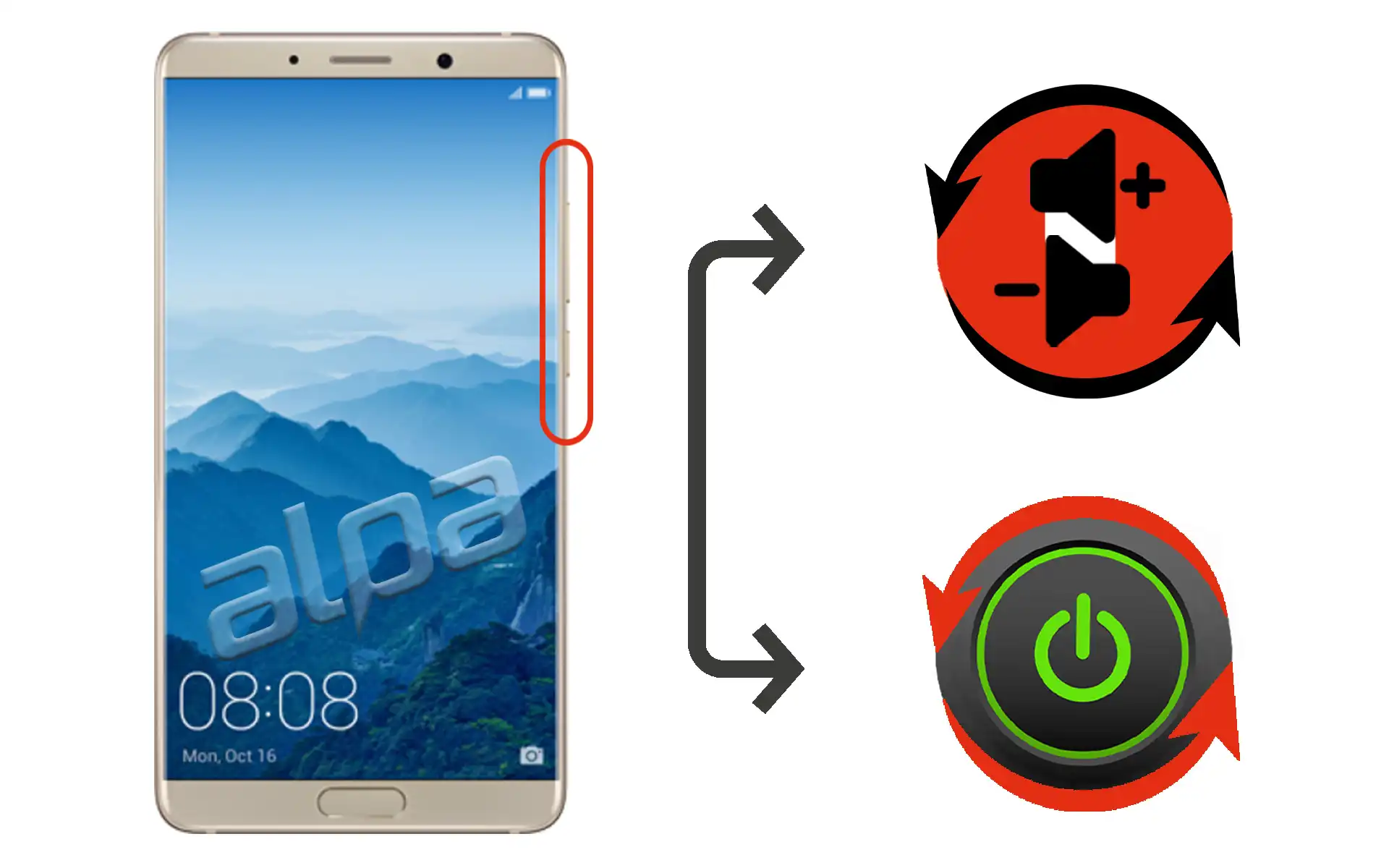 Huawei Mate 10 Açma-Kapama, Ses Tuşu Tamiri Fiyatı