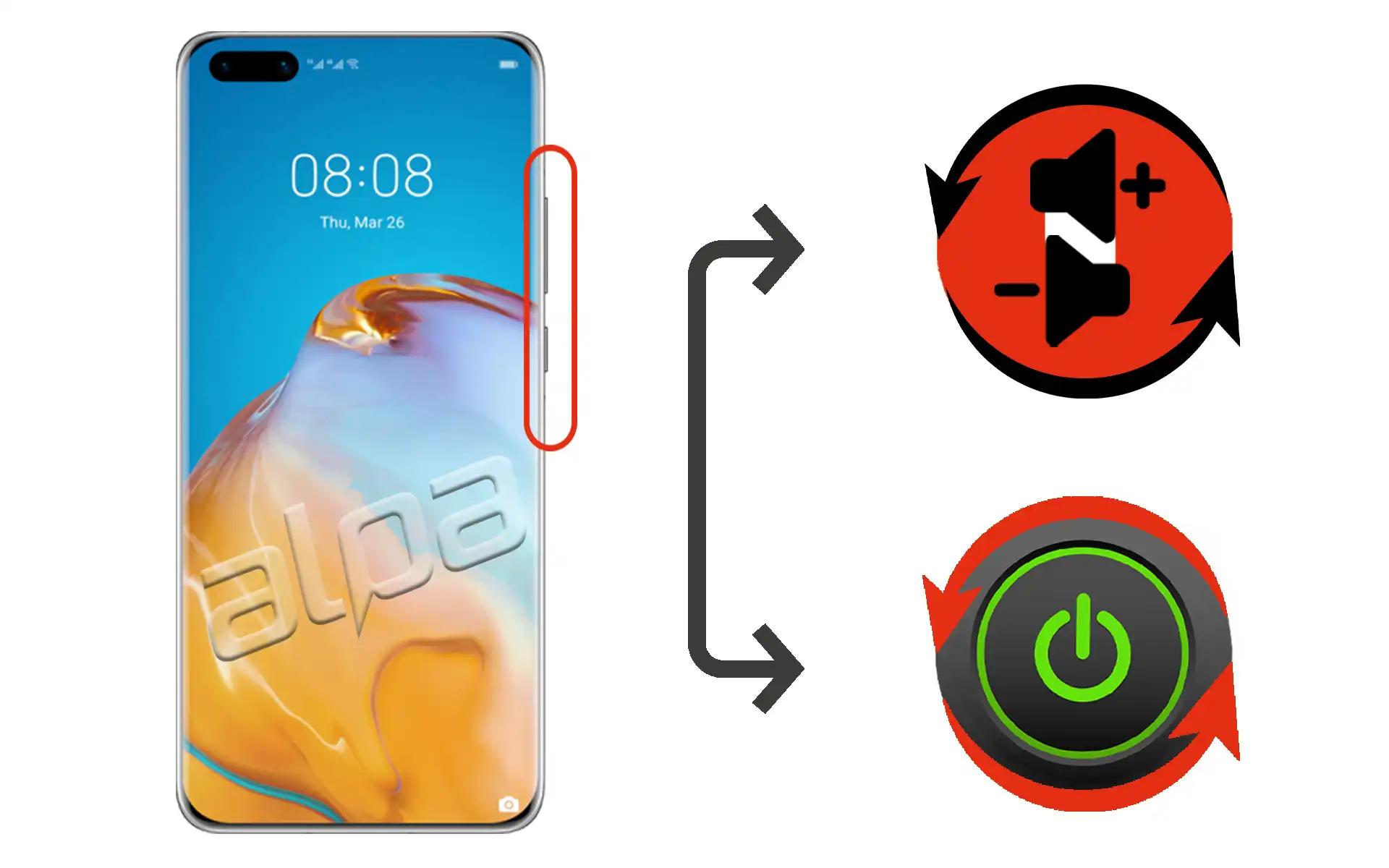 Huawei P40 Pro Açma-Kapama, Ses Tuşu Tamiri Fiyatı