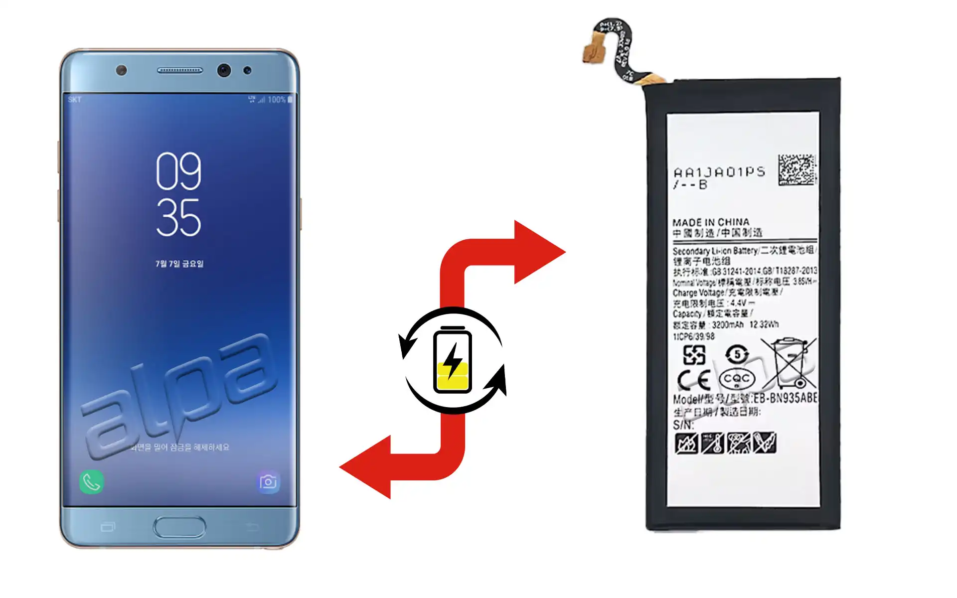 Samsung Galaxy Note FE (Fan Edition) Batarya Değişimi Fiyatı