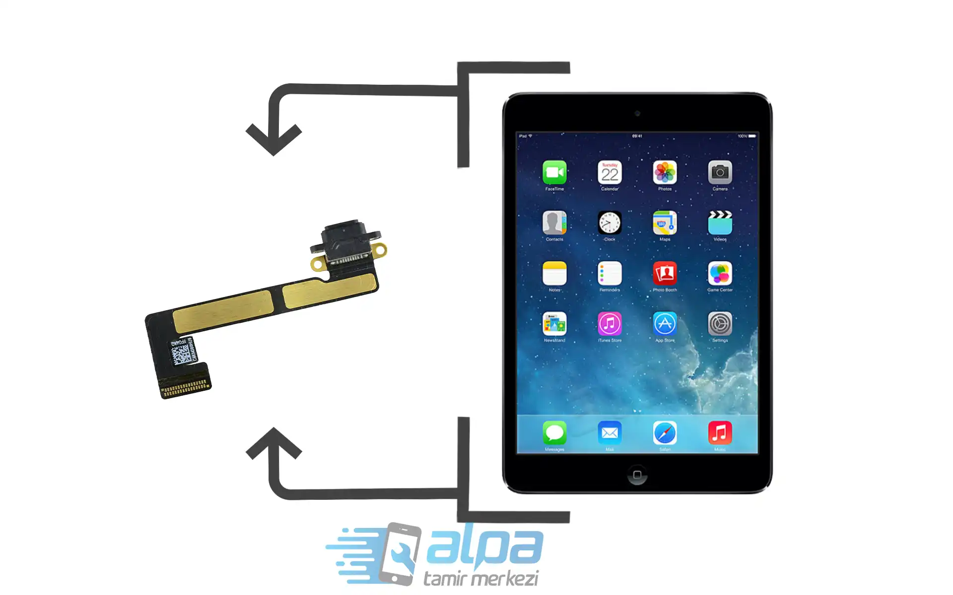 iPad mini 2 Şarj Soketi Değişimi Fiyatı