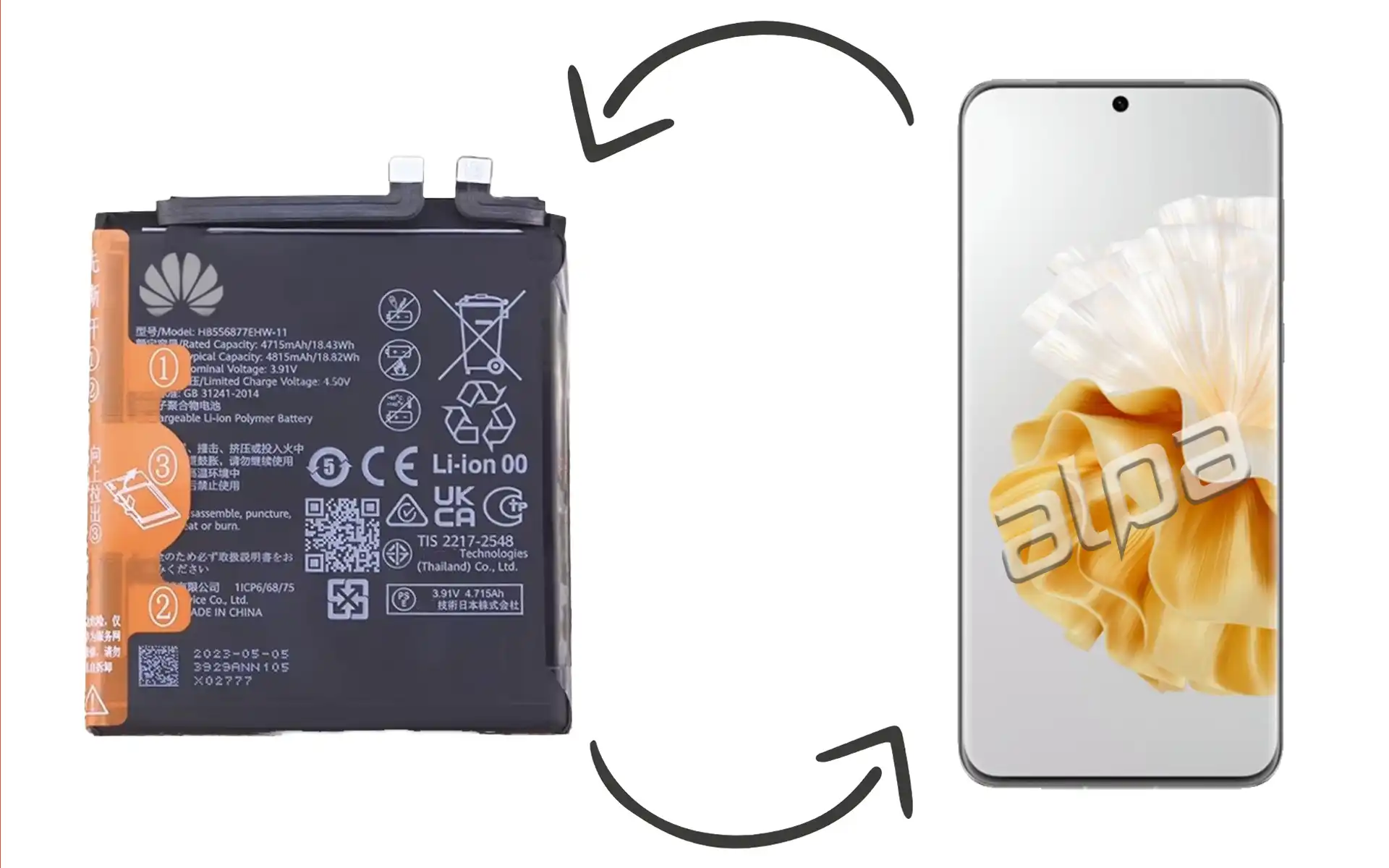Huawei P60 Pro Batarya Değişimi Fiyatı