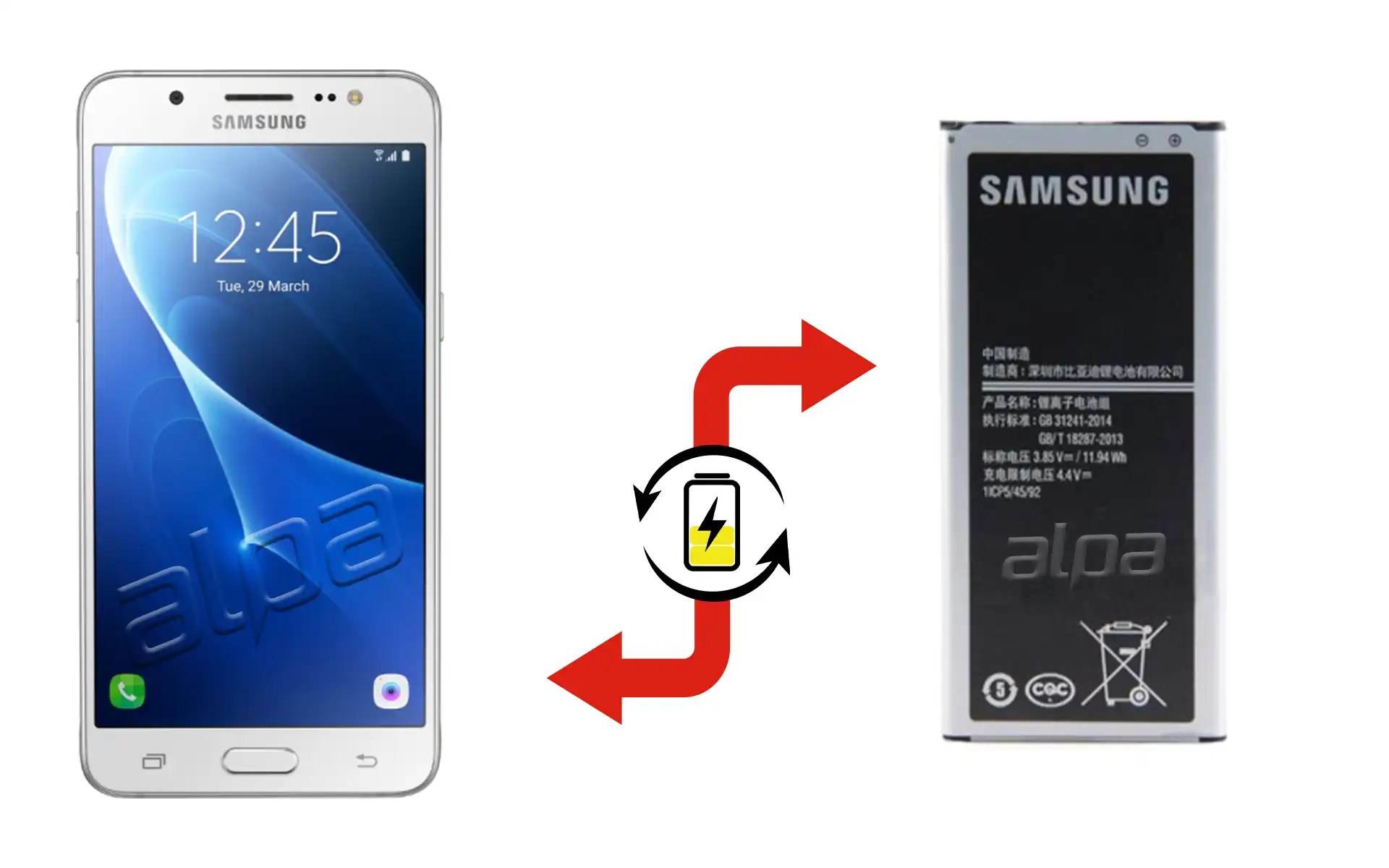 Samsung Galaxy J5 (2016) Batarya Değişimi Fiyatı