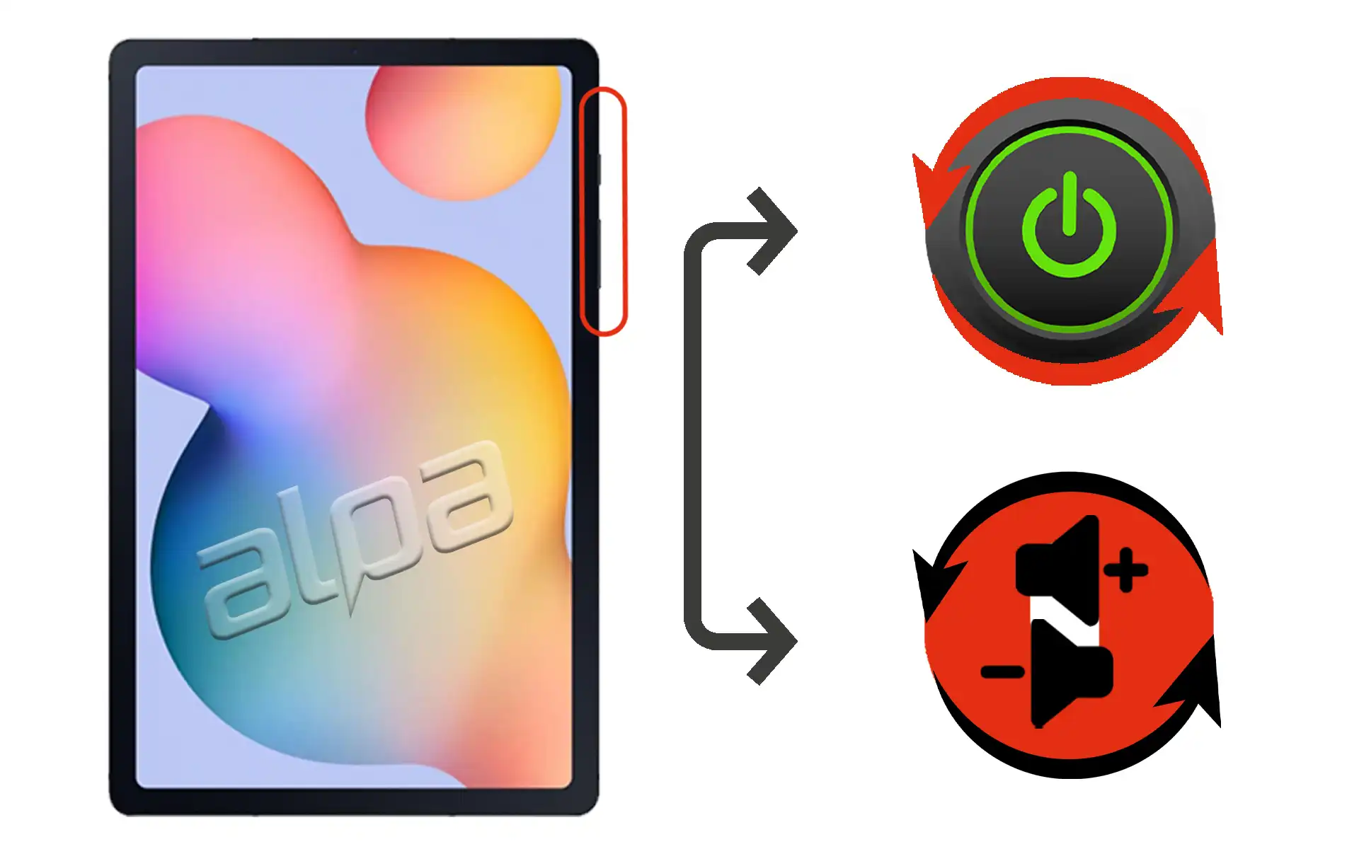 Samsung Galaxy Tab S6 Lite SM-P610 Açma-Kapama, Ses Tuşu Tamiri Fiyatı