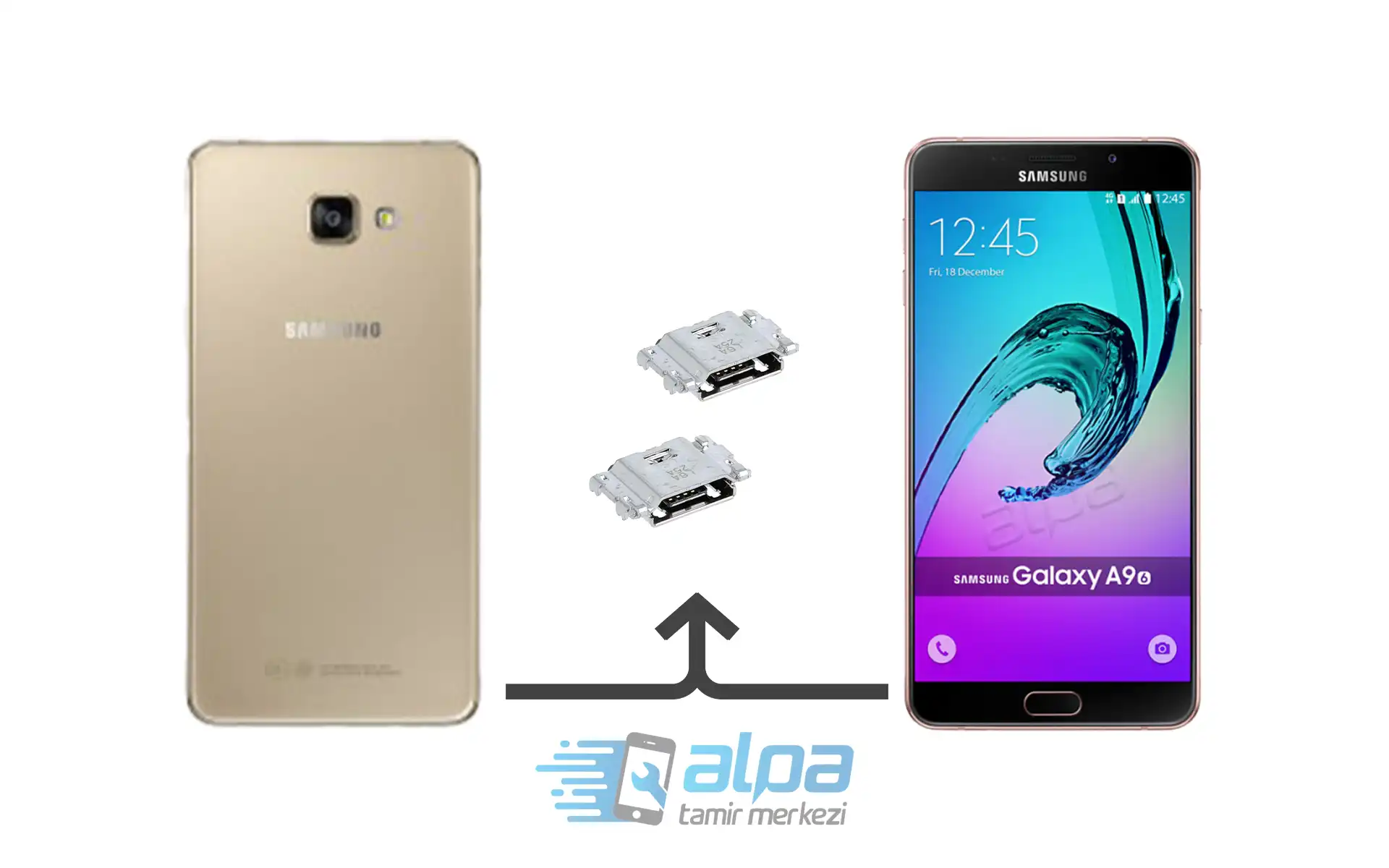 Samsung Galaxy A9 (2016) Şarj Soketi Tamiri