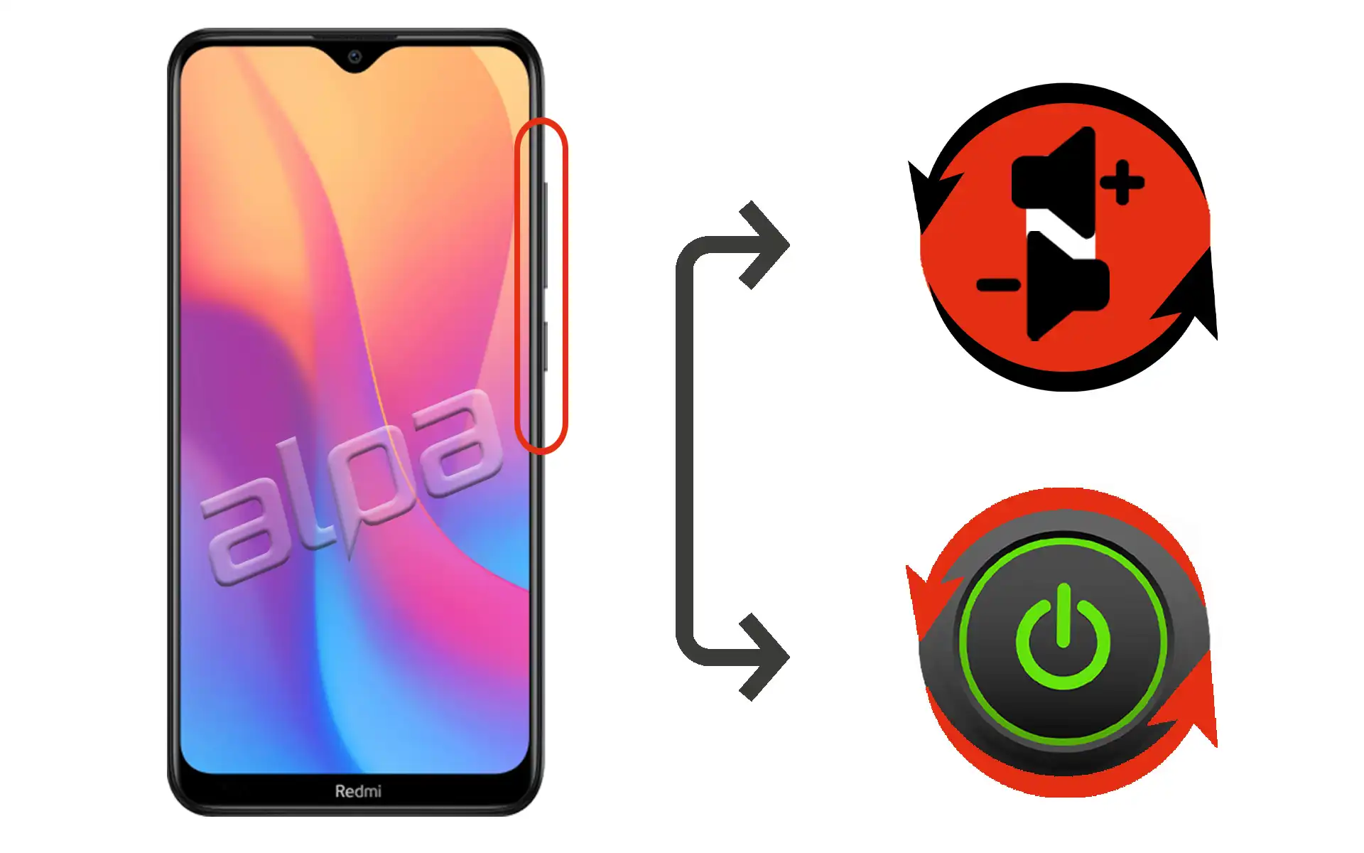Redmi 8A Açma-Kapama, Ses Tuşu Tamiri Fiyatı
