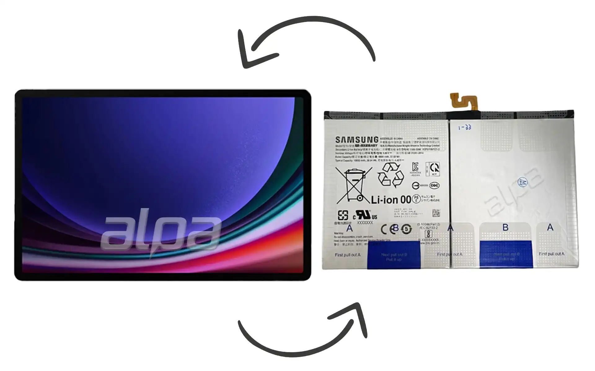 Samsung Galaxy Tab S9 Plus SM-X810 Batarya Değişimi Fiyatı