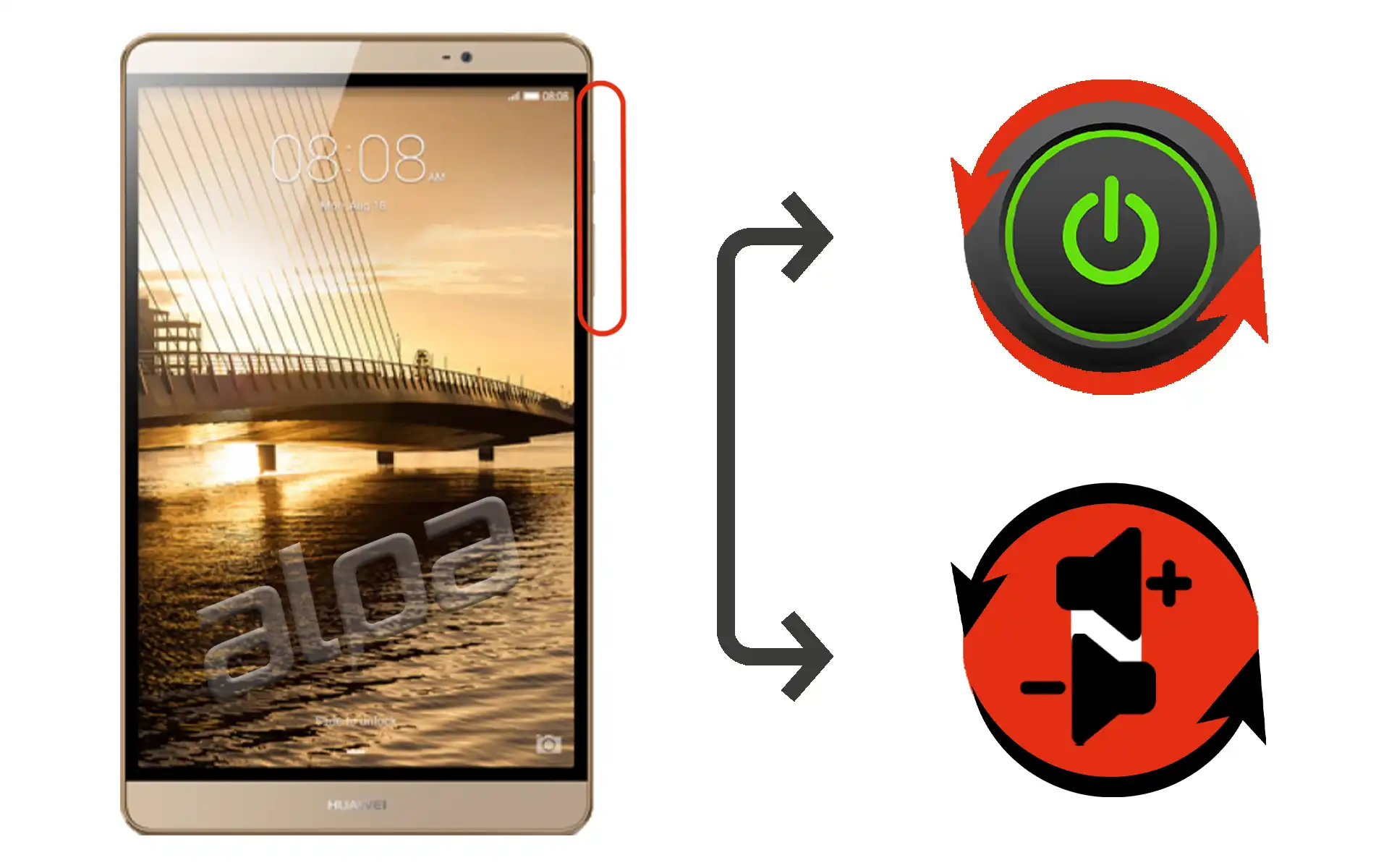 Huawei MediaPad M2 Açma-Kapama, Ses Tuşu Tamiri Fiyatı