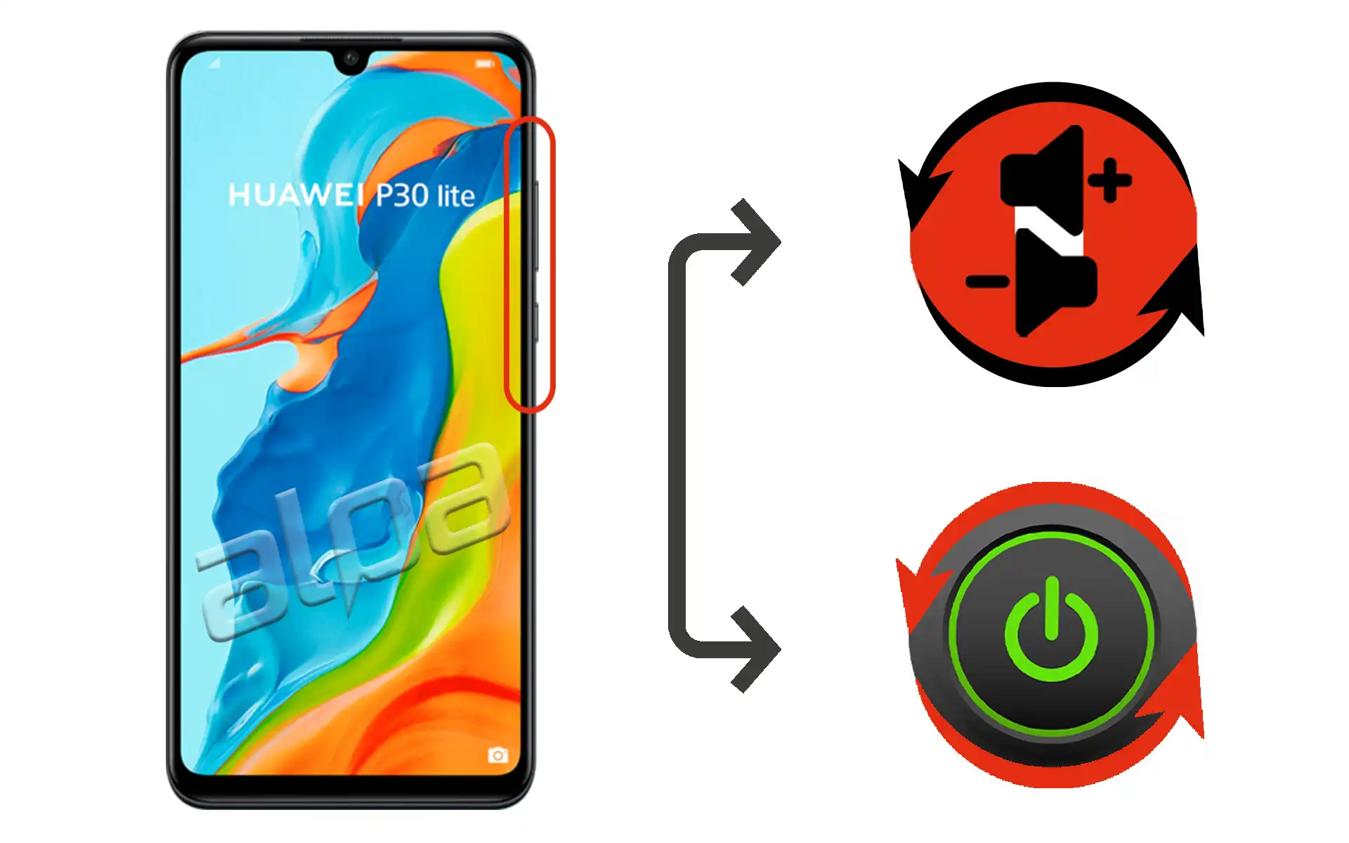 Huawei P30 Lite Açma-Kapama, Ses Tuşu Tamiri Fiyatı