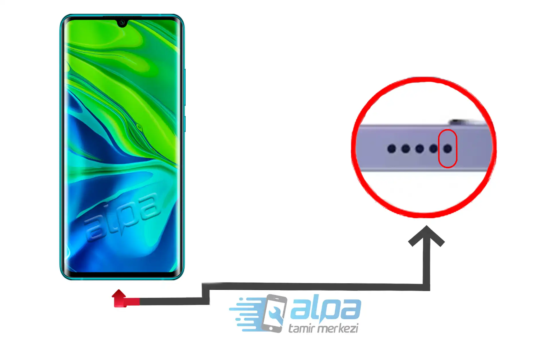 Xiaomi Mi Note 10 Pro Mikrofon Değişimi Fiyatı