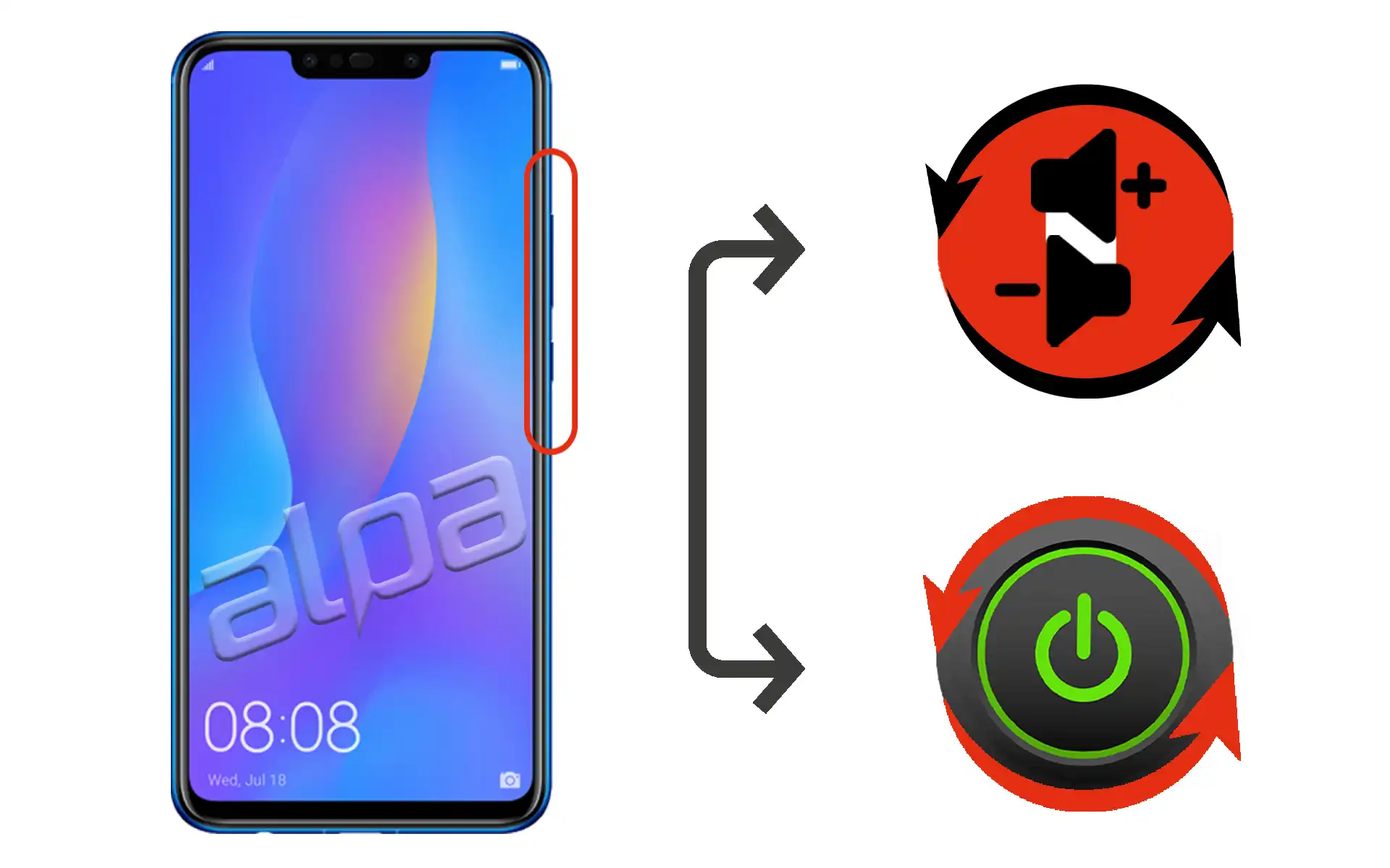 Huawei Psmart Plus Açma-Kapama, Ses Tuşu Tamiri Fiyatı