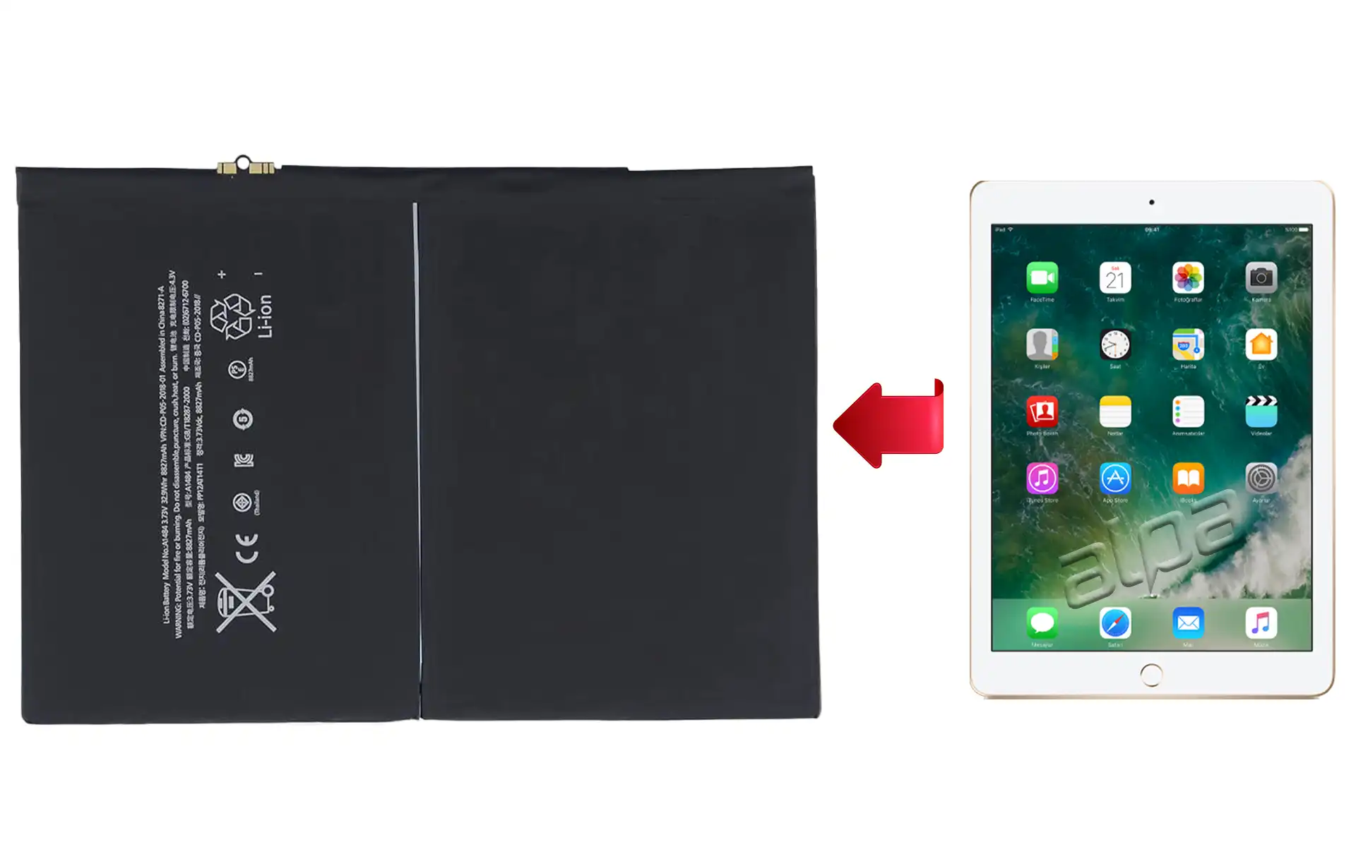 iPad 5 Batarya Değişimi Fiyatı