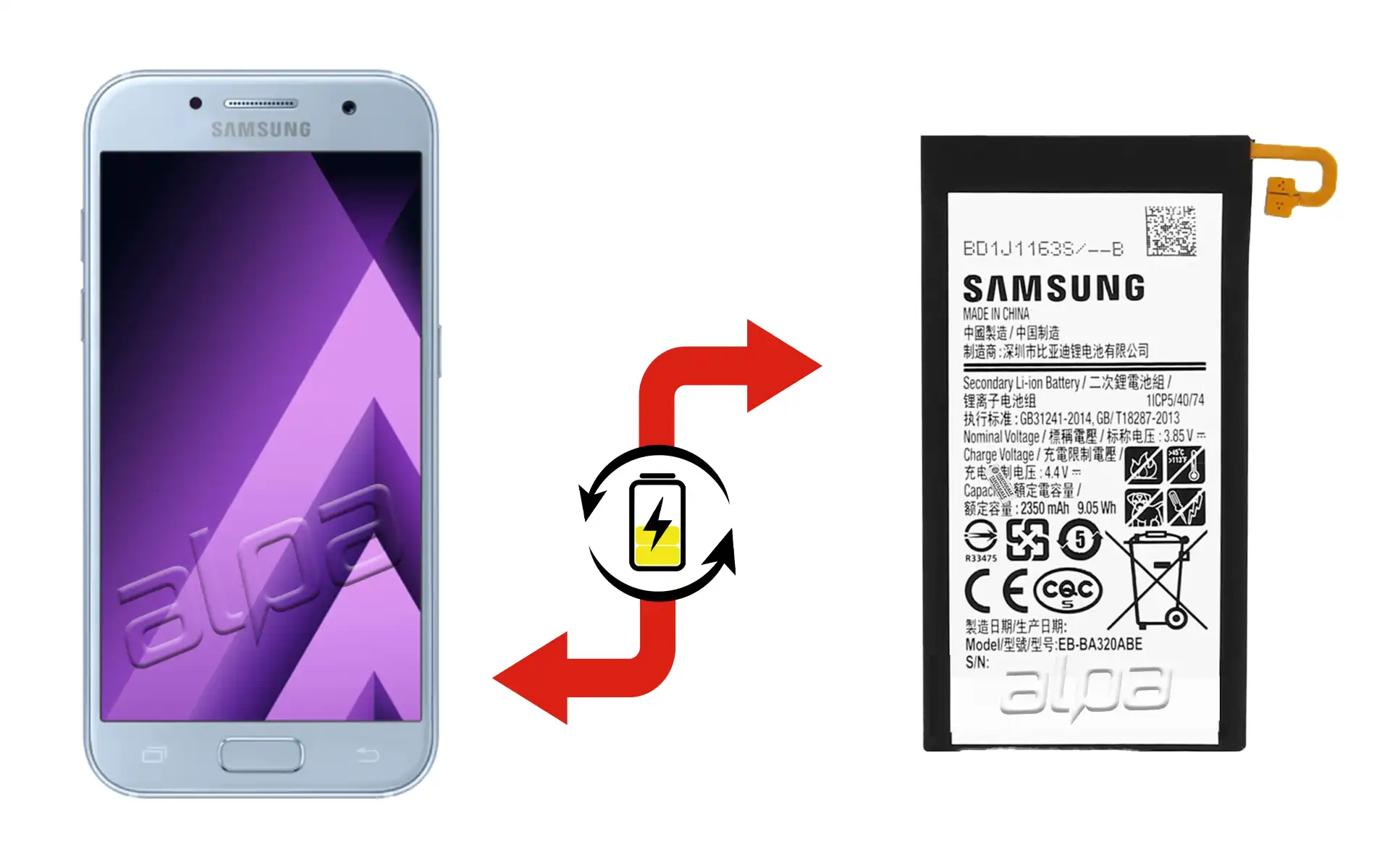 Samsung Galaxy A3 (2017) Batarya Değişimi Fiyatı