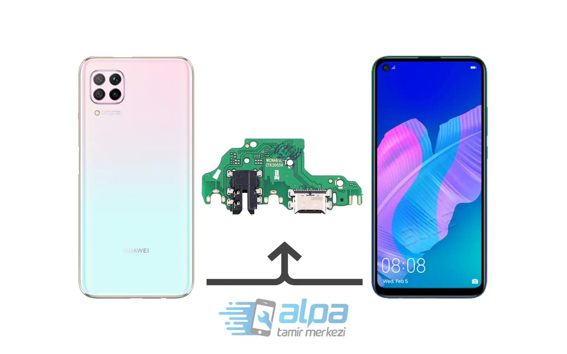 Huawei P40 Lite Şarj Soketi Değişimi Fiyatı