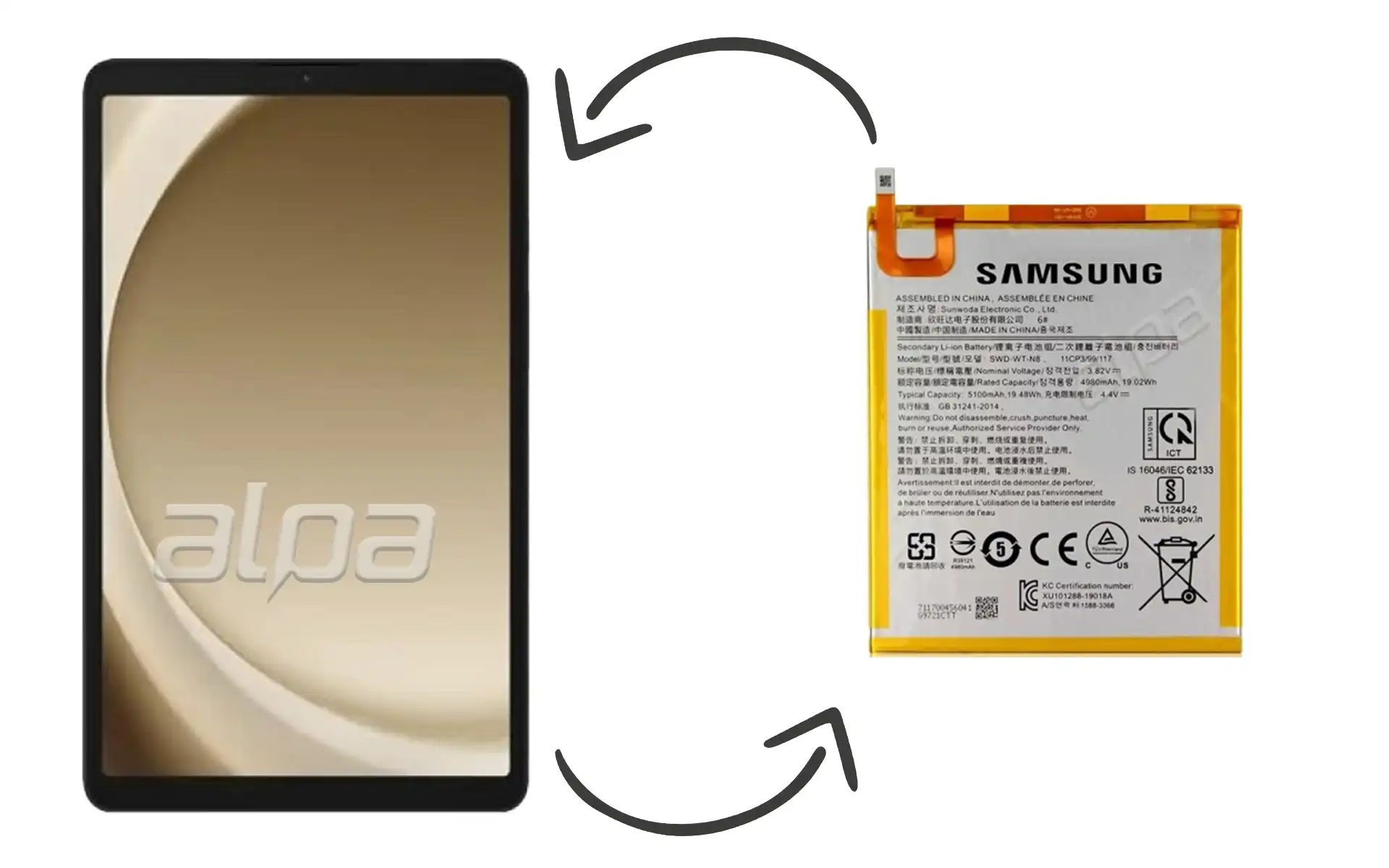Samsung Galaxy Tab A9 SM-X110 Batarya Değişimi Fiyatı