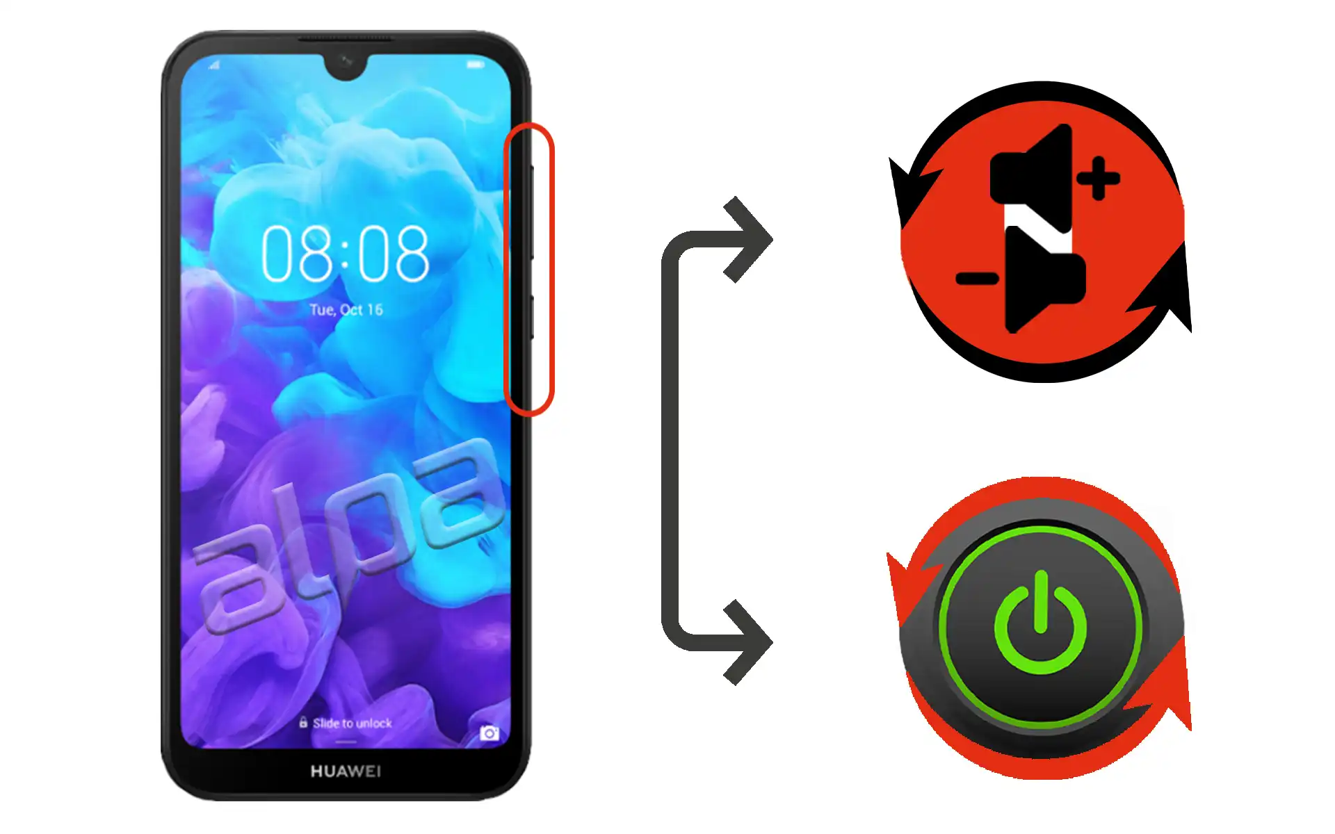 Huawei Y5 2019 Açma-Kapama, Ses Tuşu Tamiri Fiyatı
