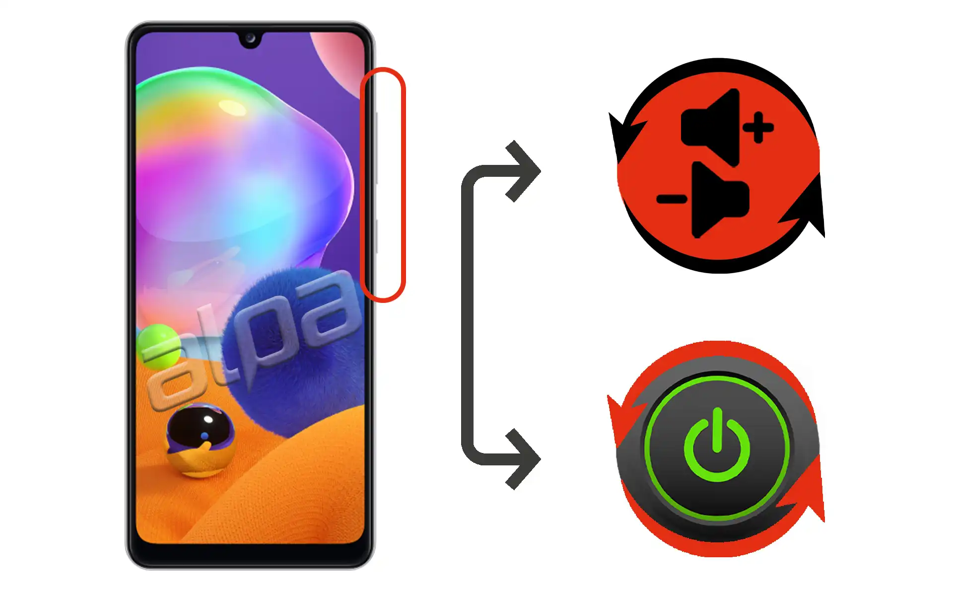 Samsung Galaxy A31 Açma-Kapama, Ses Tuşu Tamiri Fiyatı