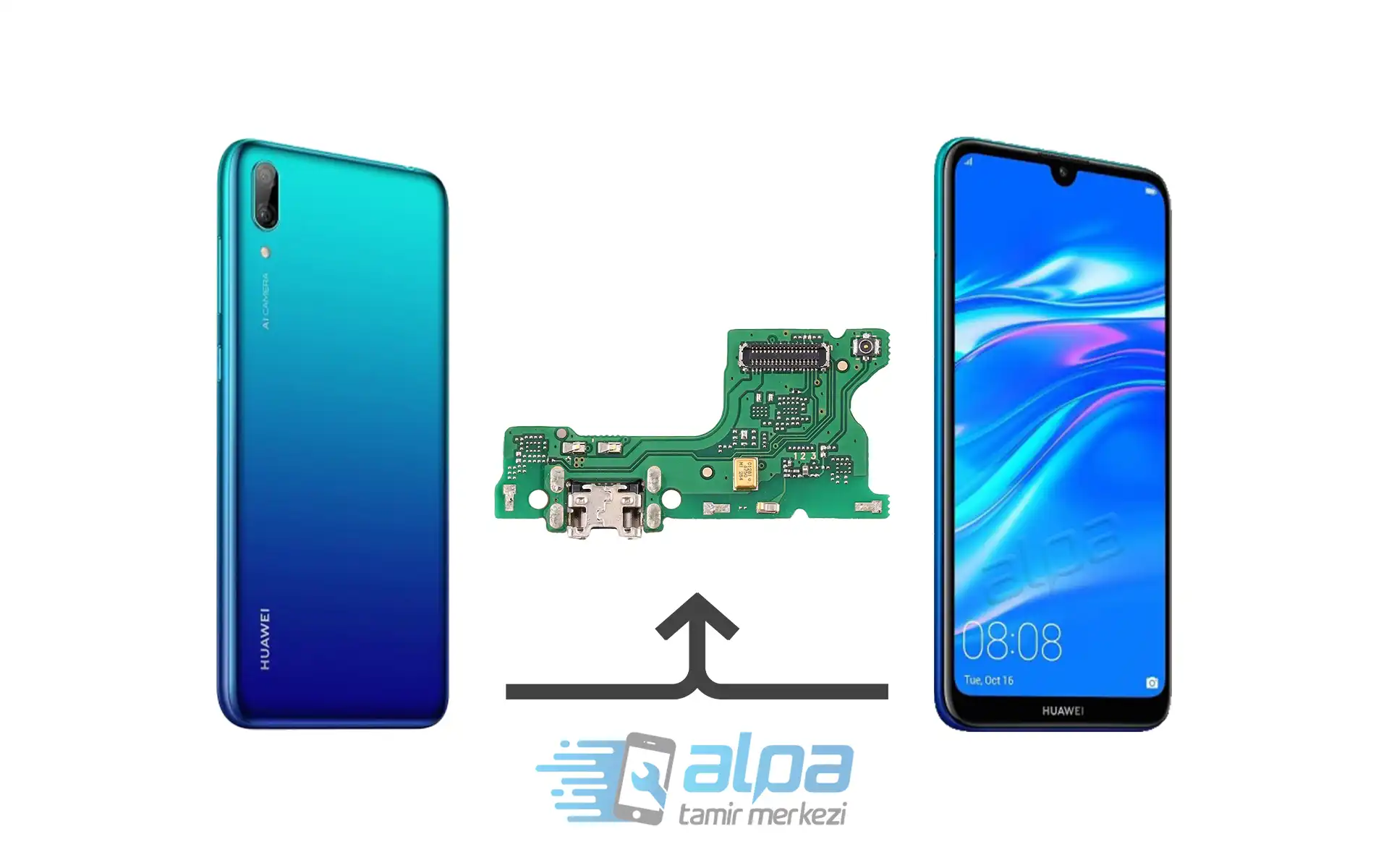 Huawei Y7 Prime 2019 Şarj Soketi Değişimi Fiyatı