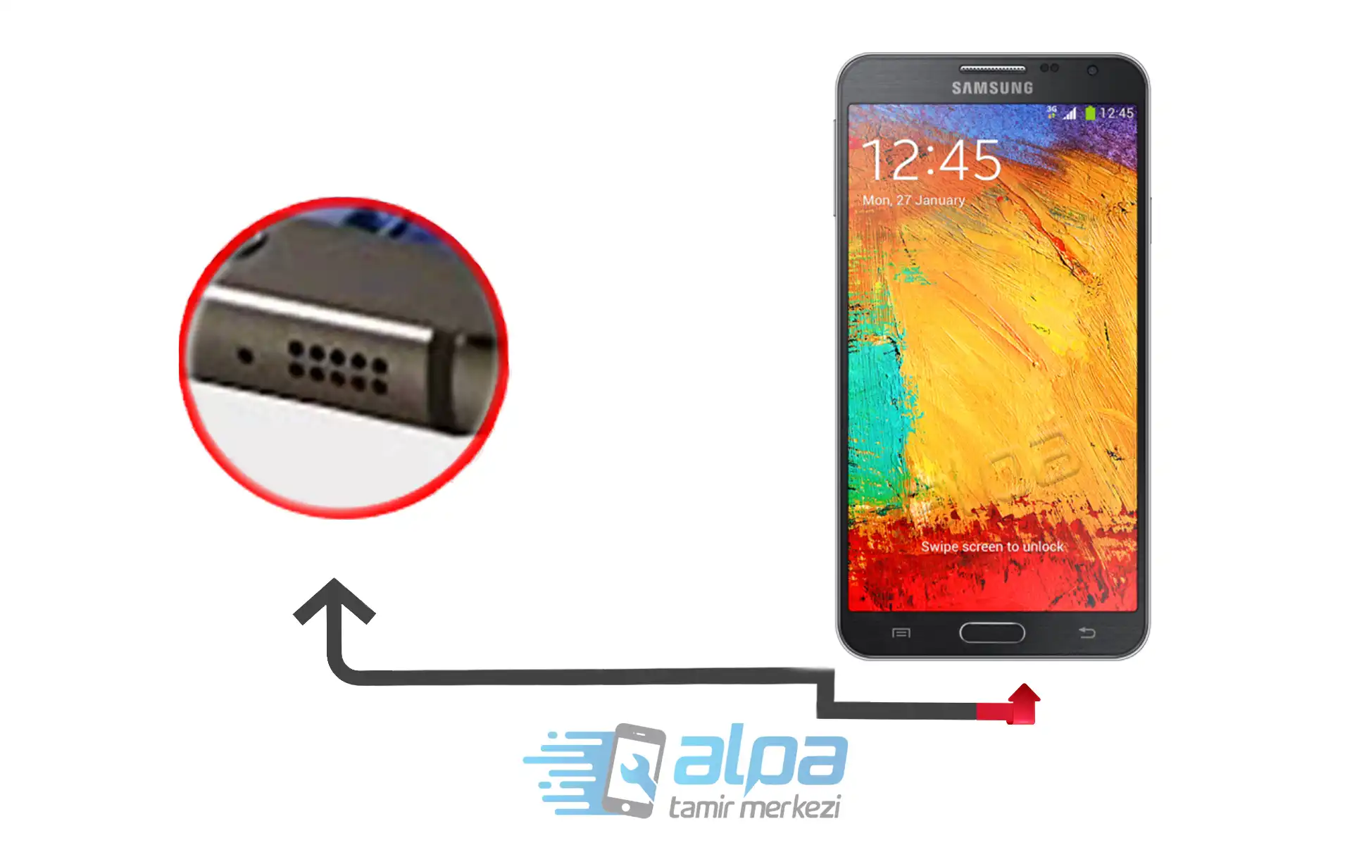Samsung Galaxy Note 3 Neo Hoparlör Değişimi