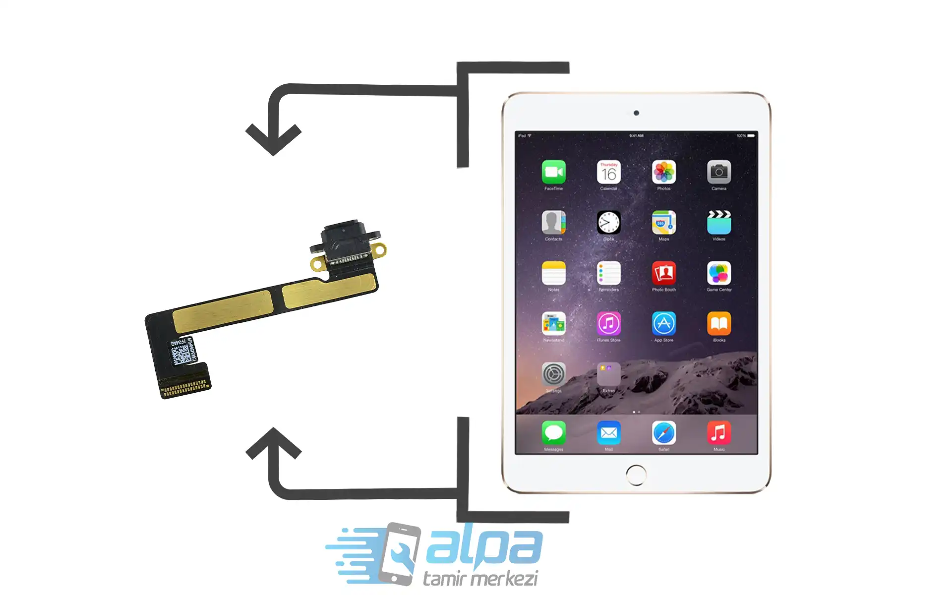 iPad mini 3 Şarj Soketi Değişimi Fiyatı