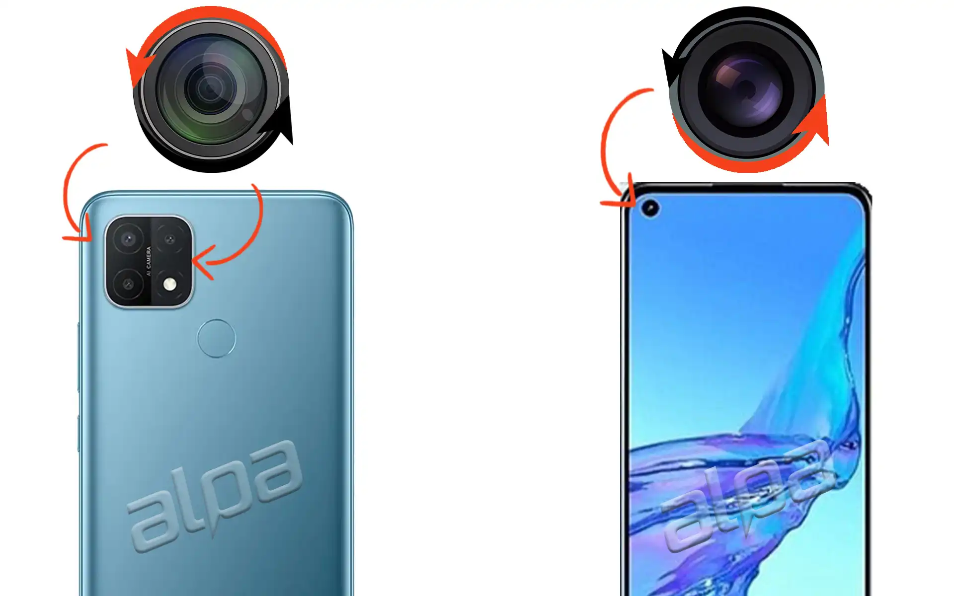 Oppo A35 Ön, Arka Kamera Değişimi Fiyatı