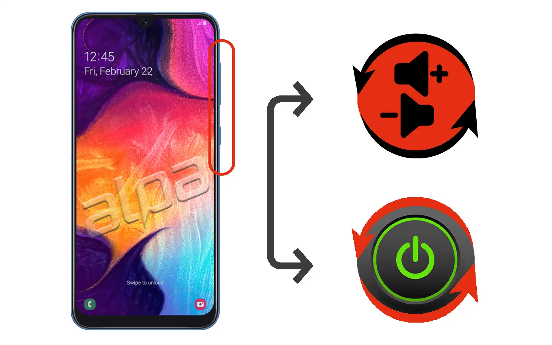 Samsung Galaxy A50 Açma-Kapama, Ses Tuşu Tamiri Fiyatı