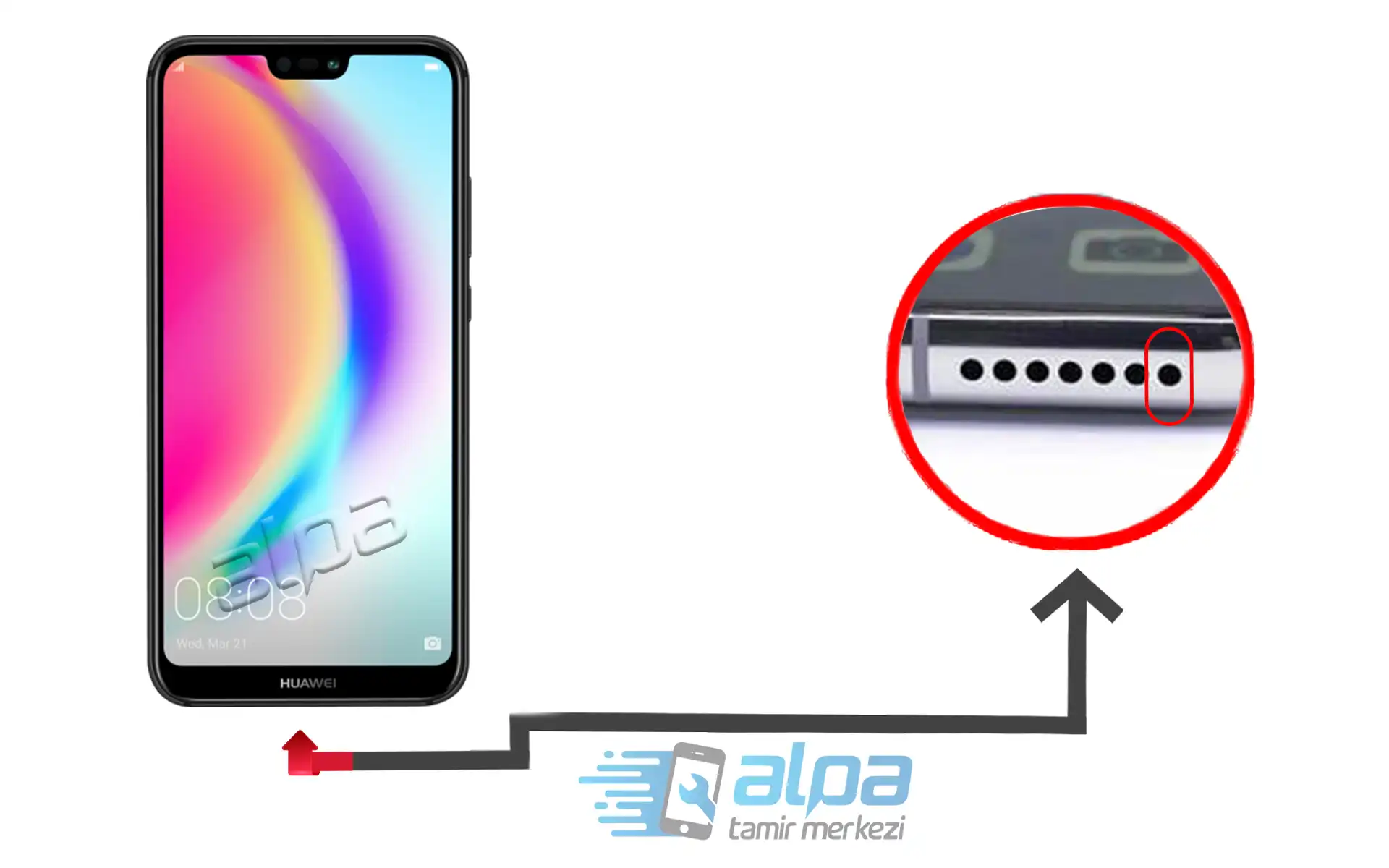 Huawei Nova 3E Mikrofon Değişimi Fiyatı