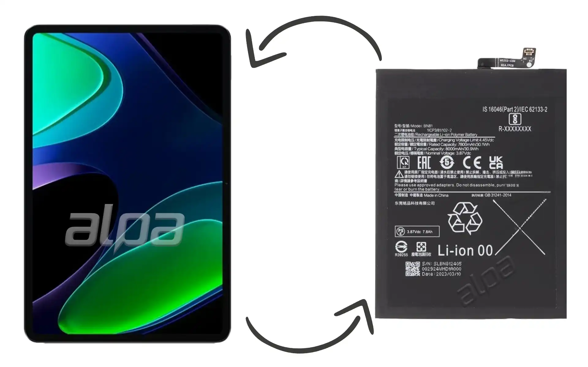 Xiaomi Pad 6 Batarya Değişimi Fiyatı