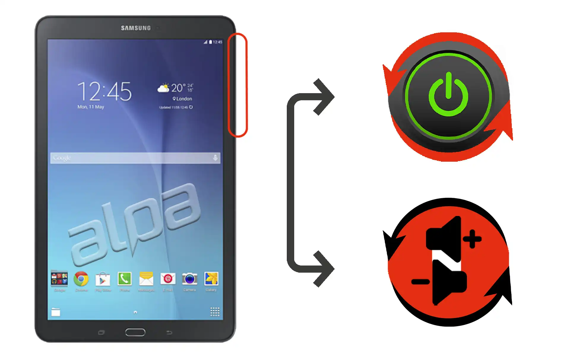 Samsung Galaxy Tab E SM-T562 Açma-Kapama, Ses Tuşu Tamiri Fiyatı