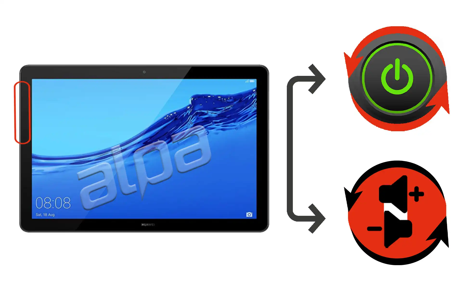 Huawei MediaPad T5 Açma-Kapama, Ses Tuşu Tamiri Fiyatı