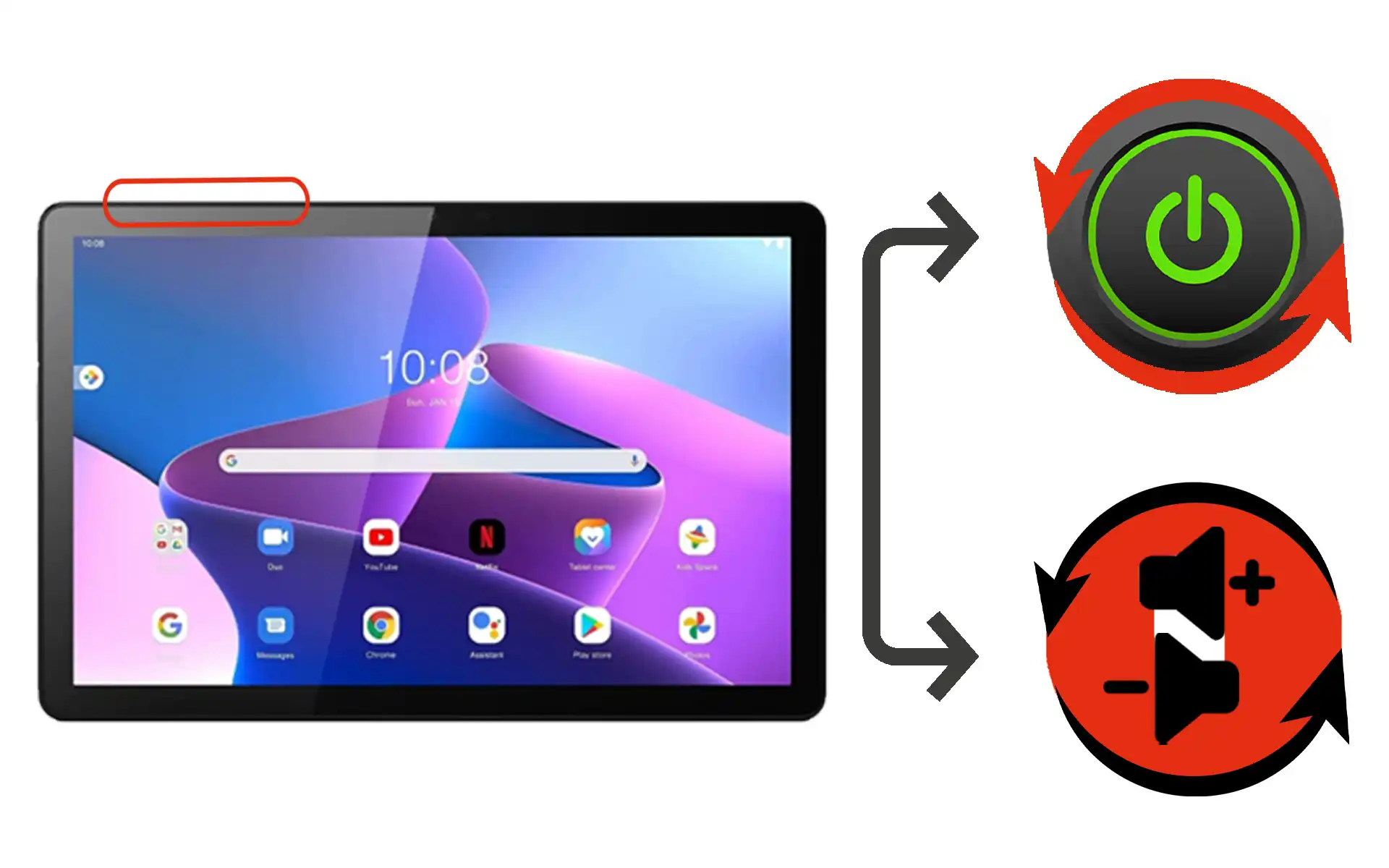 Lenovo Tab M10 HD Açma-Kapama, Ses Tuşu Tamiri Fiyatı