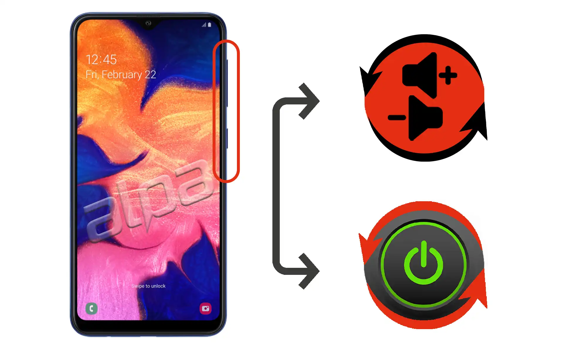 Samsung Galaxy A10 Açma-Kapama, Ses Tuşu Tamiri Fiyatı