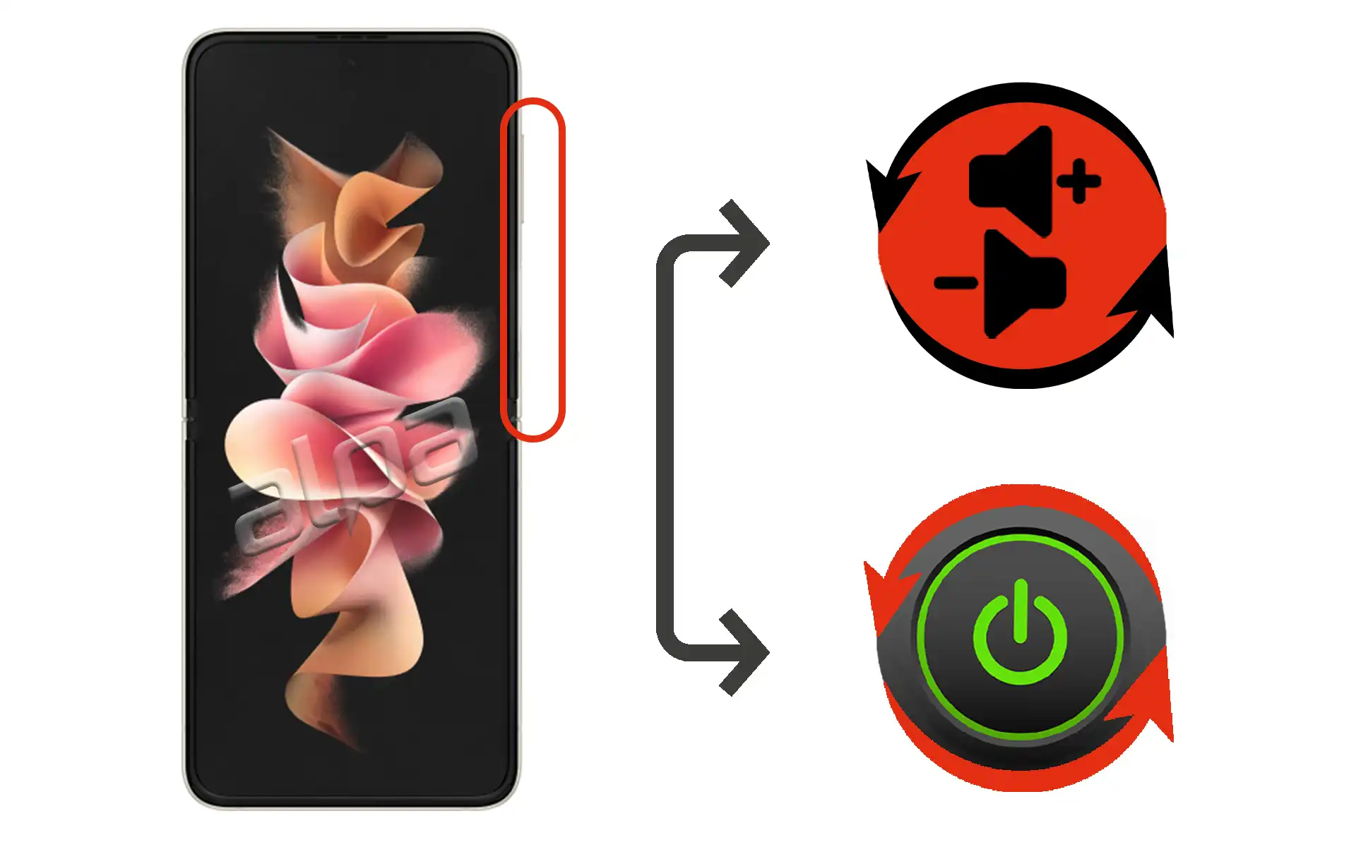 Samsung Galaxy Z Flip 3 Açma-Kapama, Ses Tuşu Tamiri Fiyatı