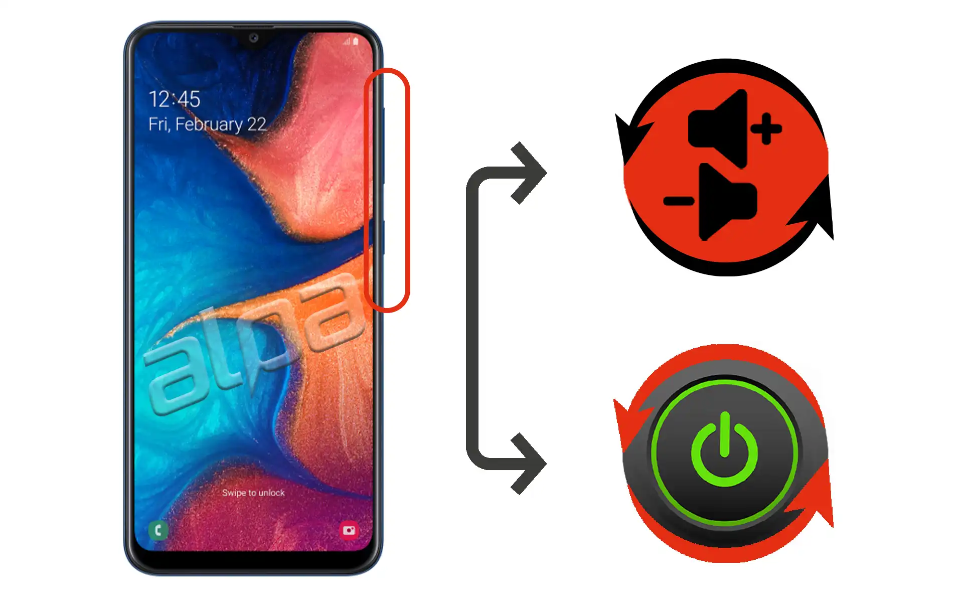 Samsung Galaxy A20 Açma-Kapama, Ses Tuşu Tamiri Fiyatı