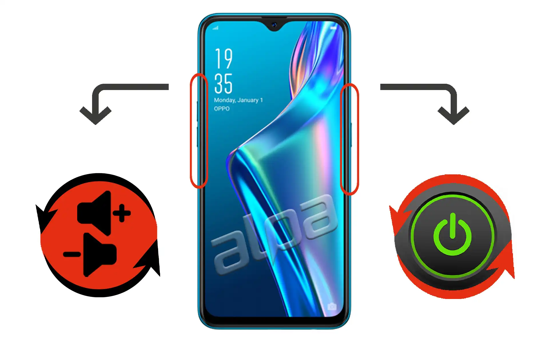 Oppo A12 Açma-Kapama, Ses Tuşu Tamiri Fiyatı