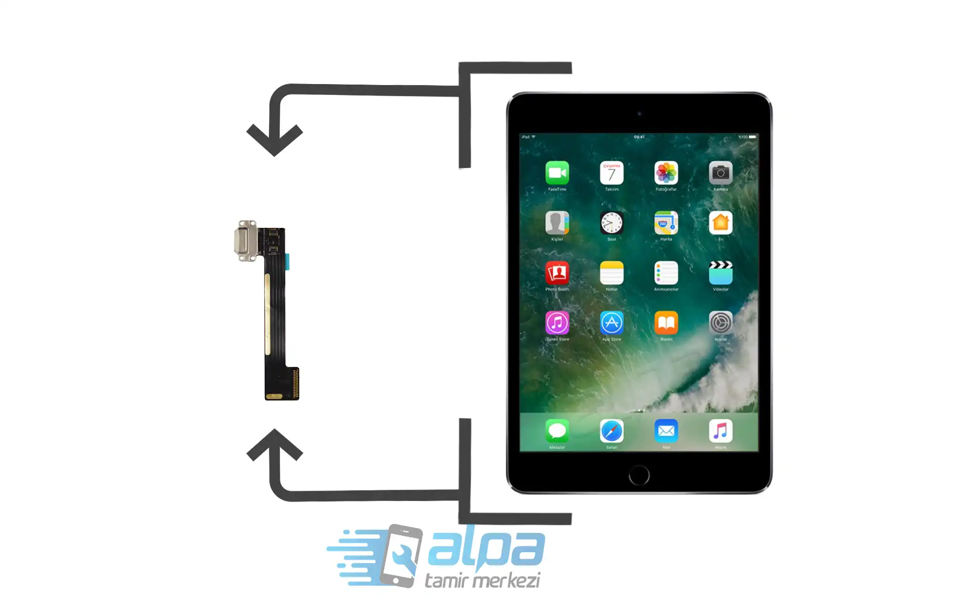 iPad mini 4 Şarj Soketi Değişimi Fiyatı