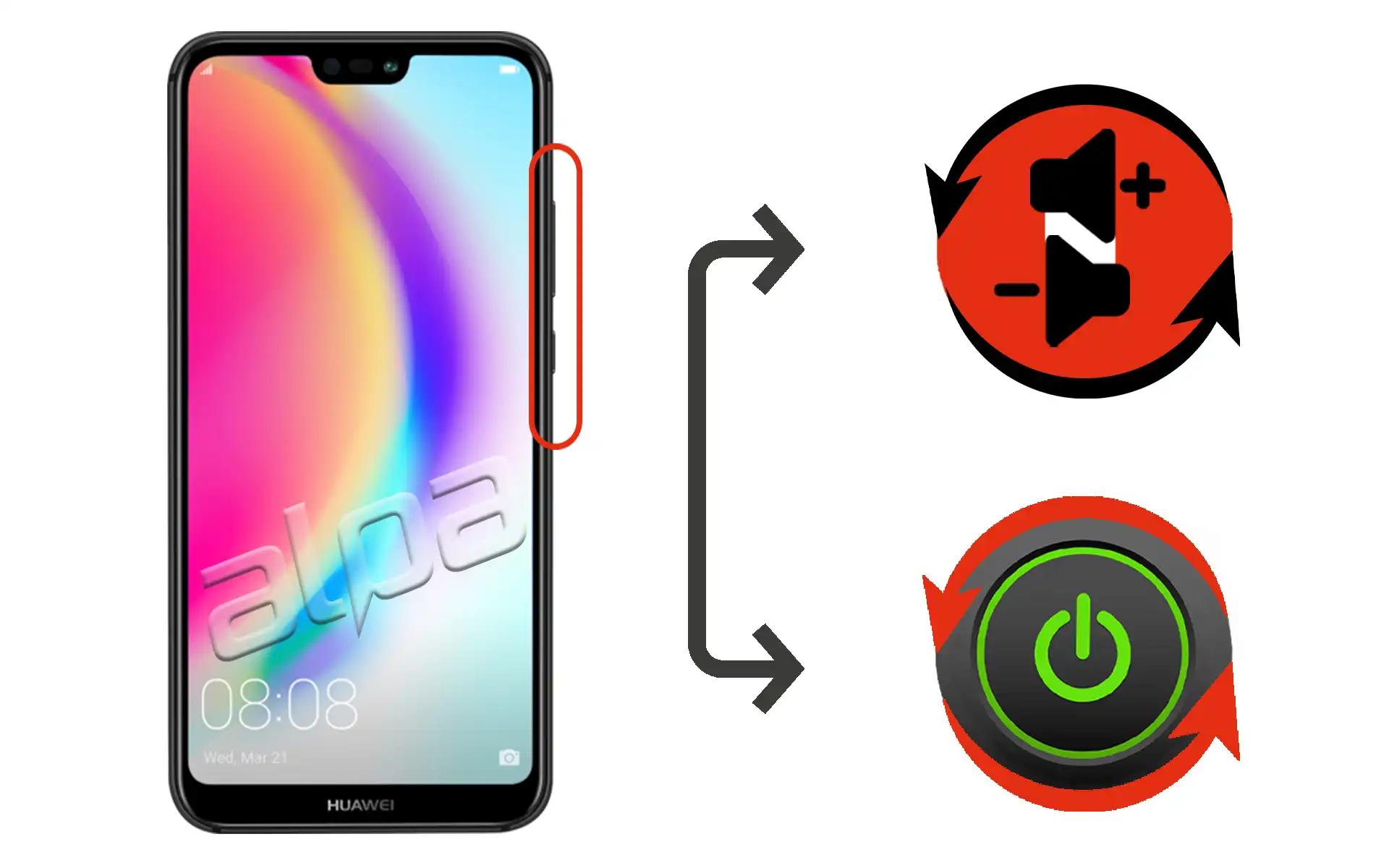 Huawei Nova 3E Açma-Kapama, Ses Tuşu Tamiri Fiyatı