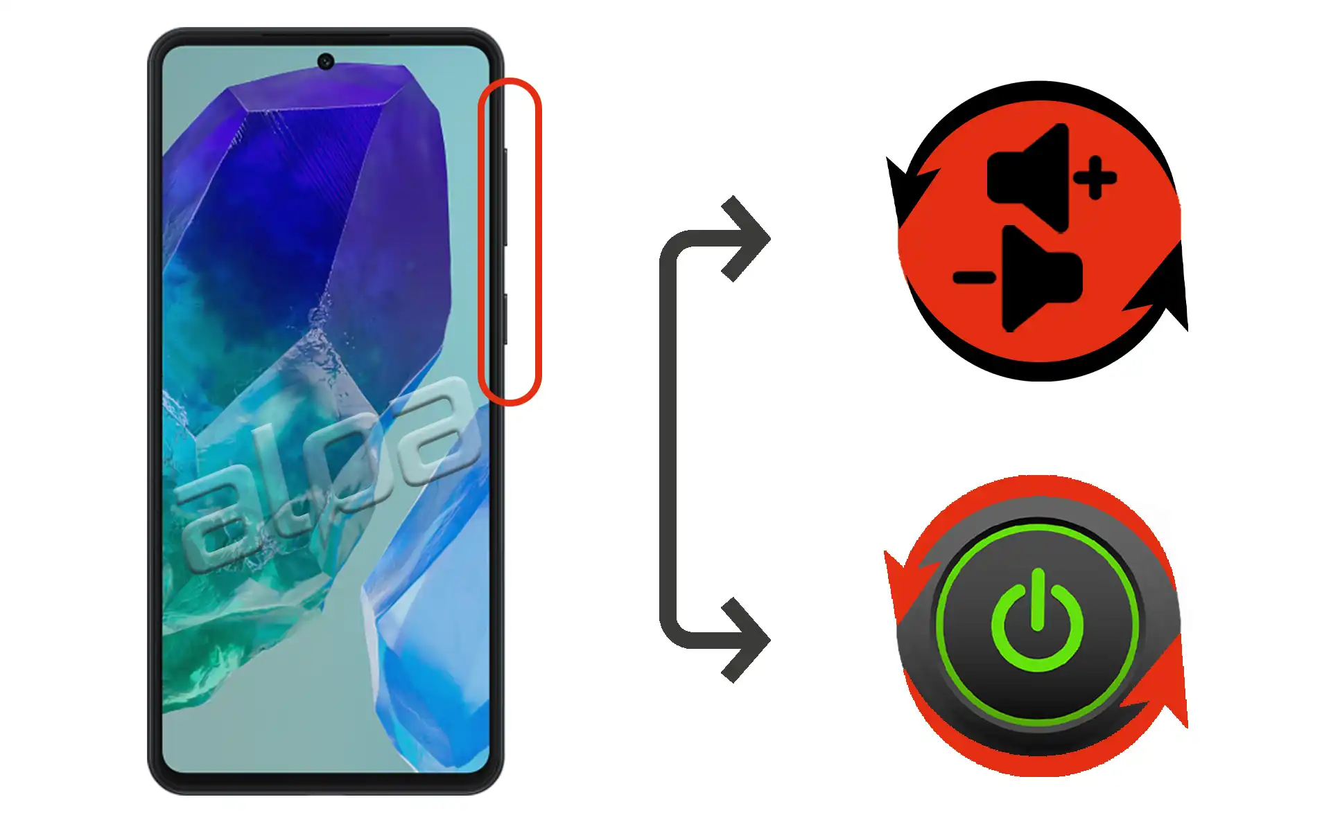 Samsung Galaxy M55 Açma-Kapama, Ses Tuşu Tamiri Fiyatı